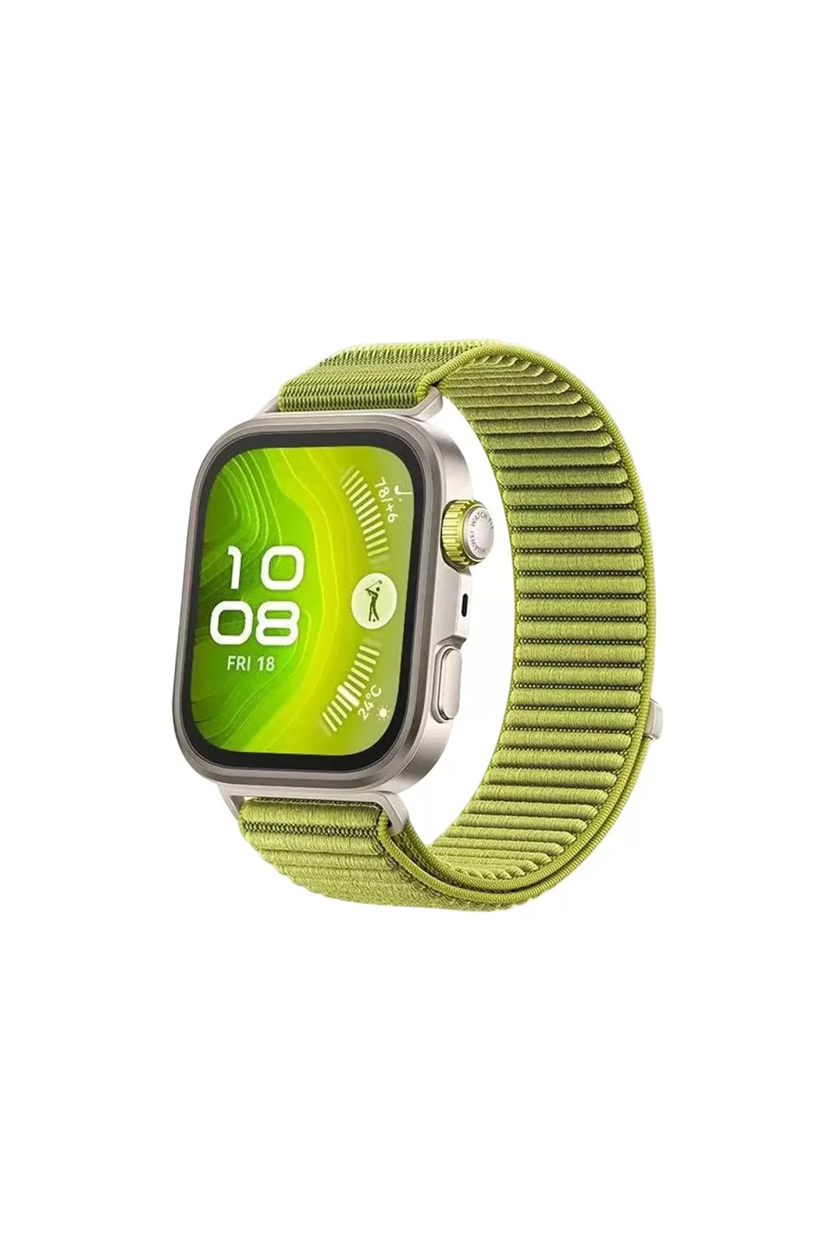 Newface Huawei Fit 4 Braid Kordon - Açık Yeşil