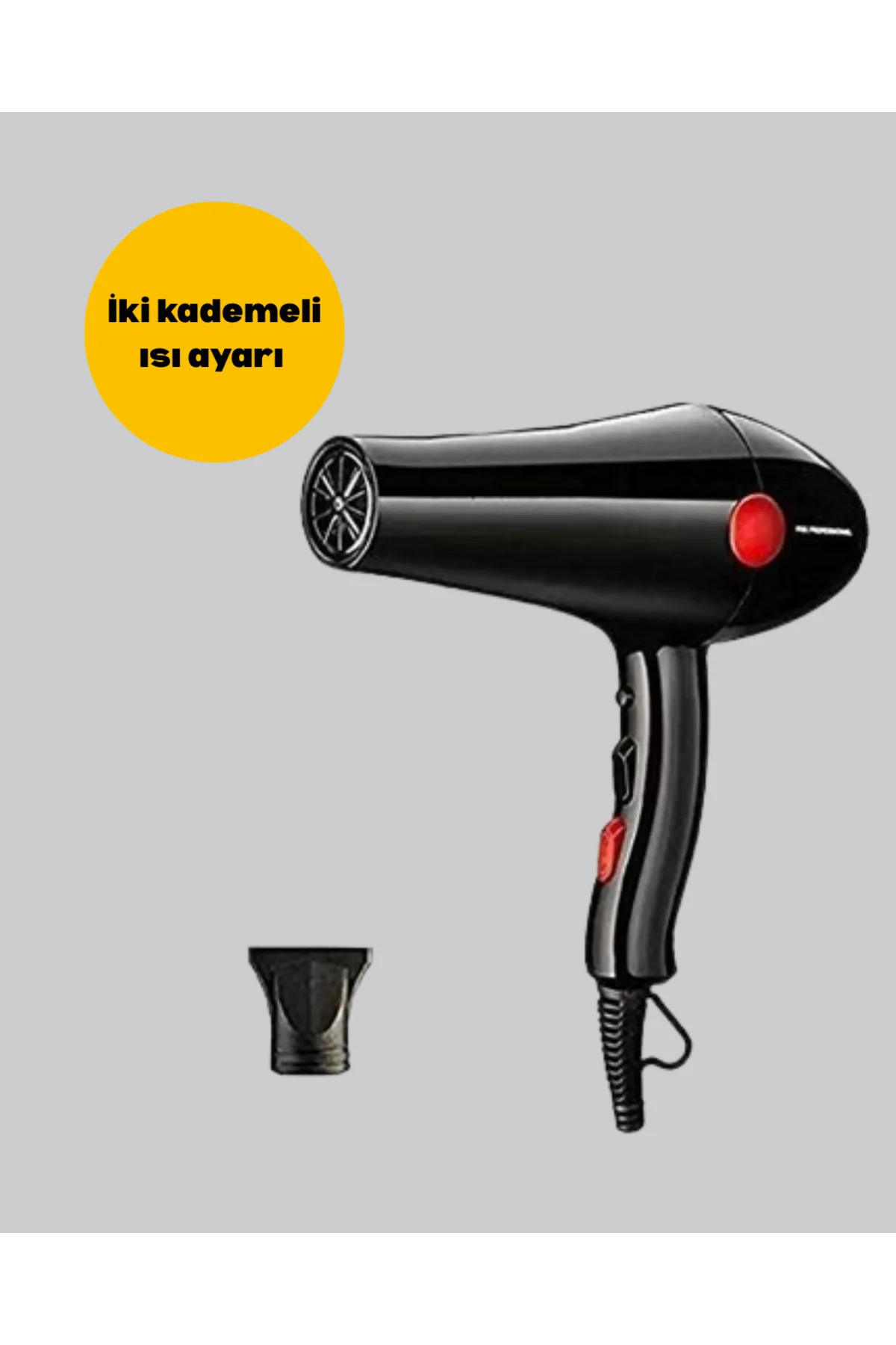 2200W Saç Kurutma Makinesi Soğuk ve Sıcak Üfleme Fonksiyonlu