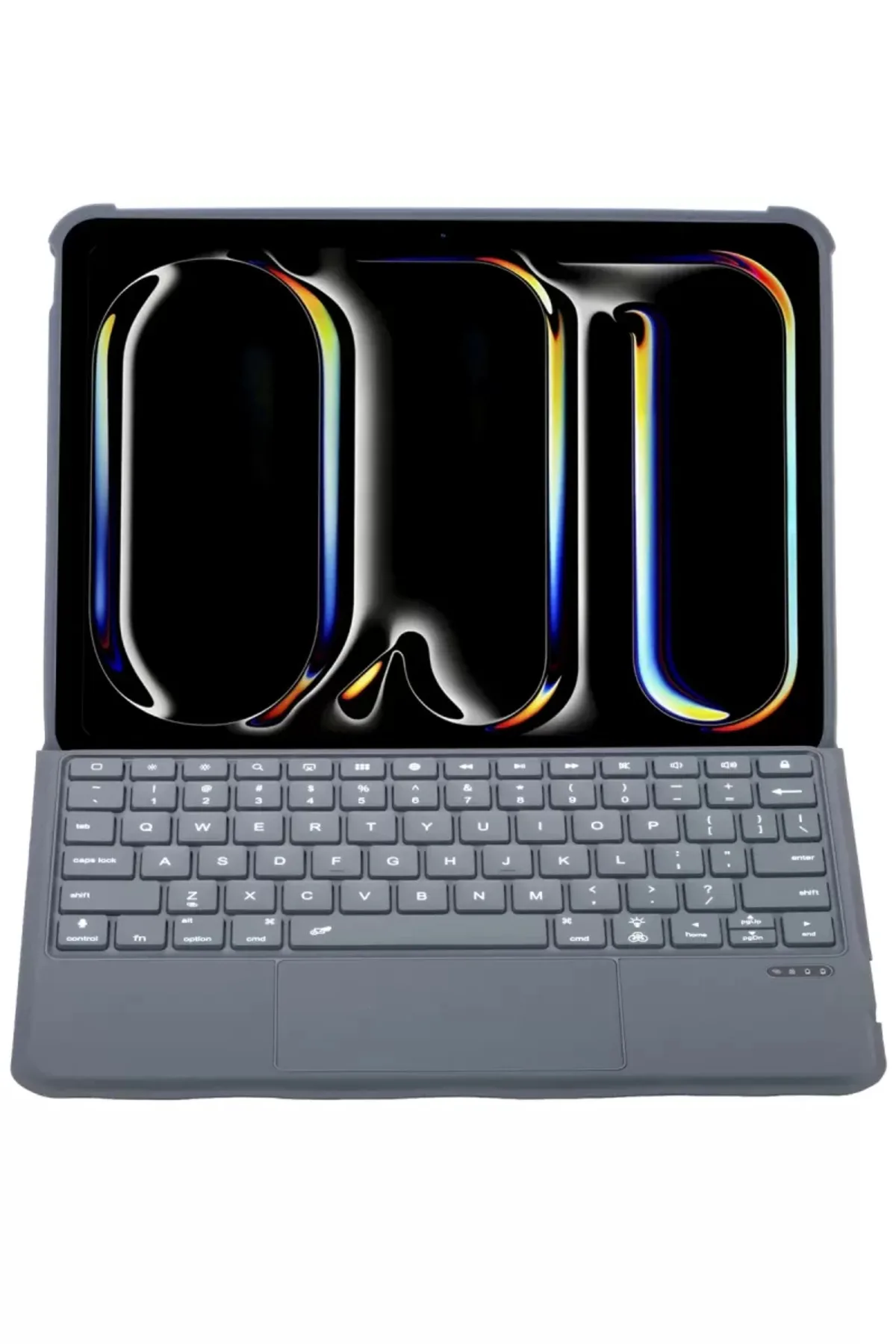 Newface Apple T5504D iPad Pro 11 (2024) Kılıf Palermo Ledli Klavyeli Standlı Tablet Kılıfı - Siyah