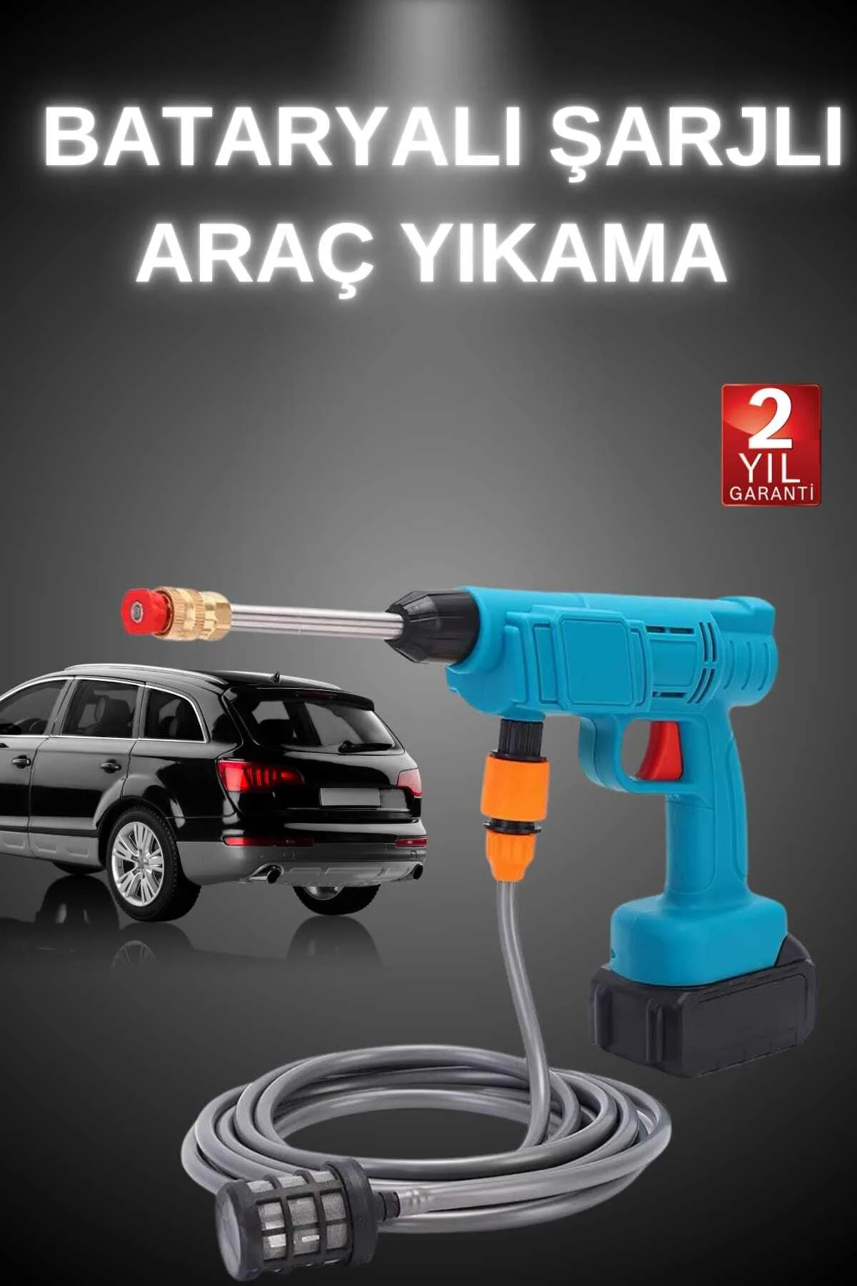 Şarjlı Ve Yüksek Basınçlı Oto Yıkama Makinesi Ve Sulama Tabancası Bahçe Yıkama Makinesi