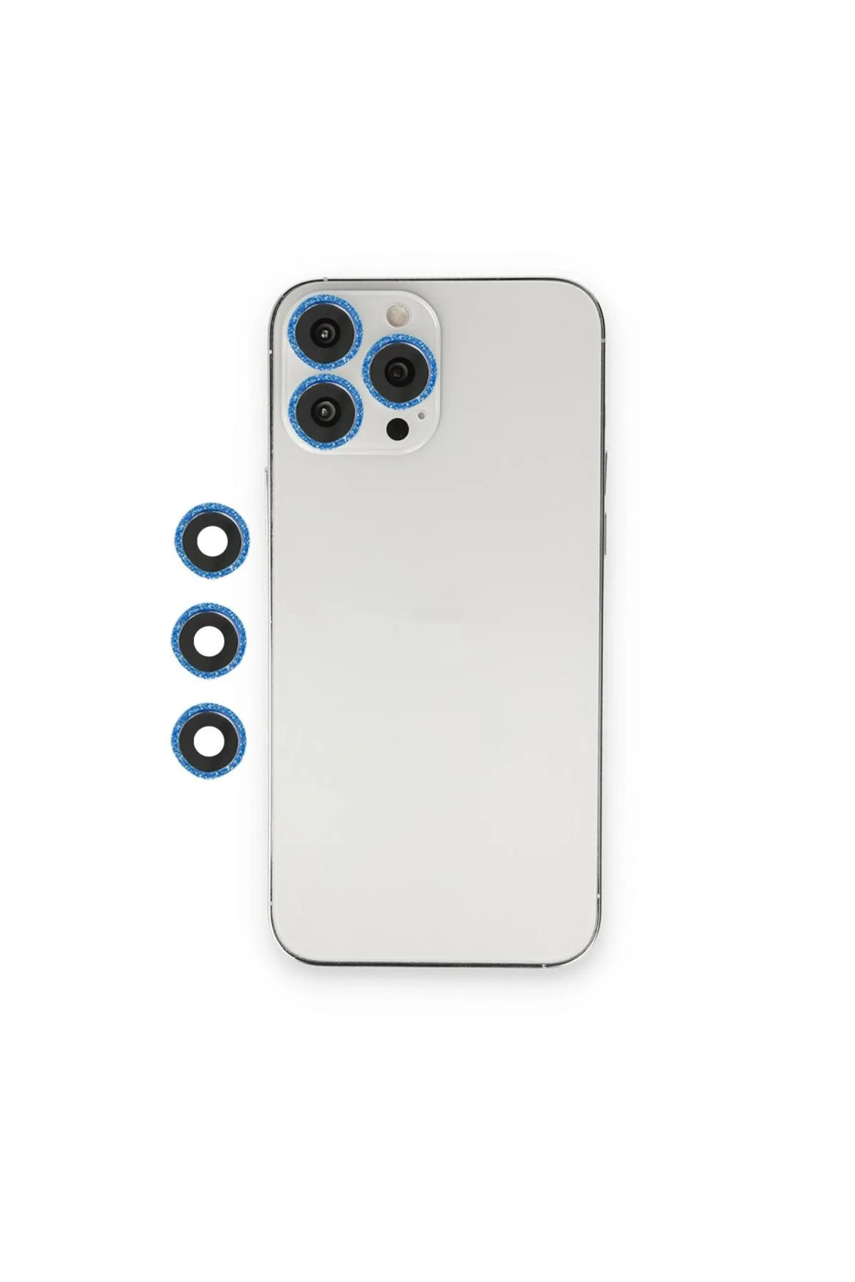 İphone 12 Pro Shine Kamera Lens - Mavi