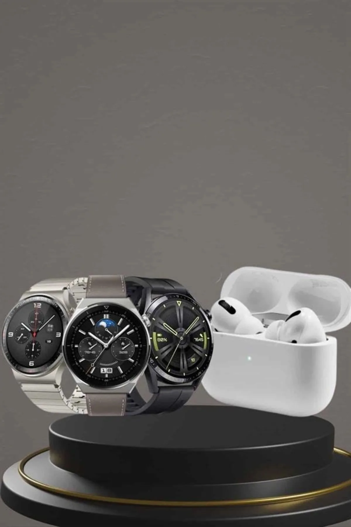 Aynalı Bluetooth Kulaklık Yeni Nesil Akıllı Saat Titreşimli Nabız Ölçer Spor Modları