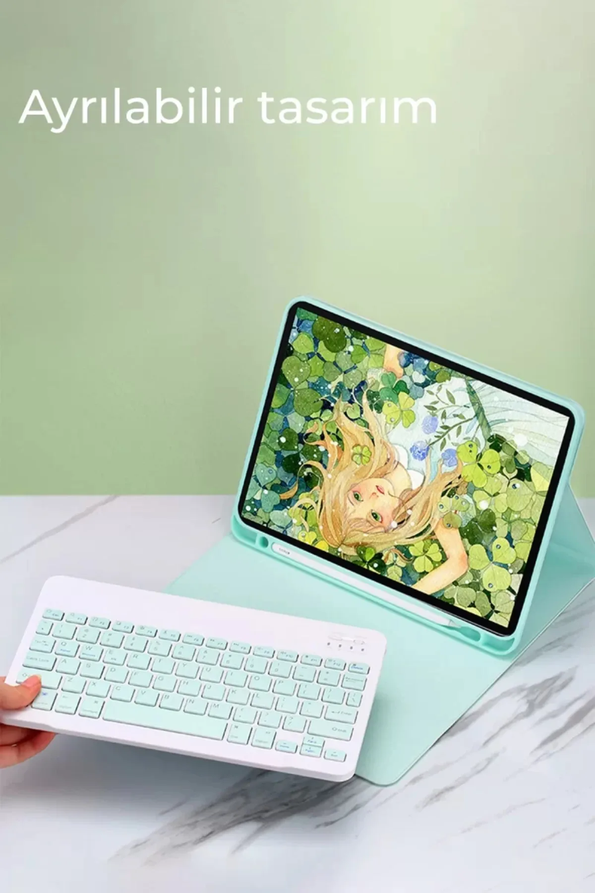 Newface Apple iPad Pro 11 (2024) Kılıf KC01 Smart Klavyeli Tablet Kılıfı - Siyah