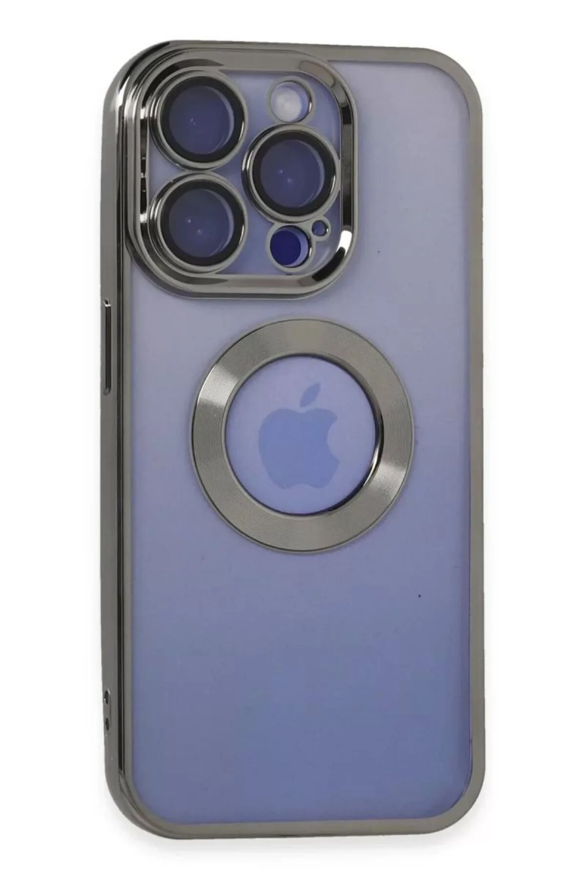 Newface Apple iPhone 15 Pro Kılıf Slot Silikon - Titan Gri