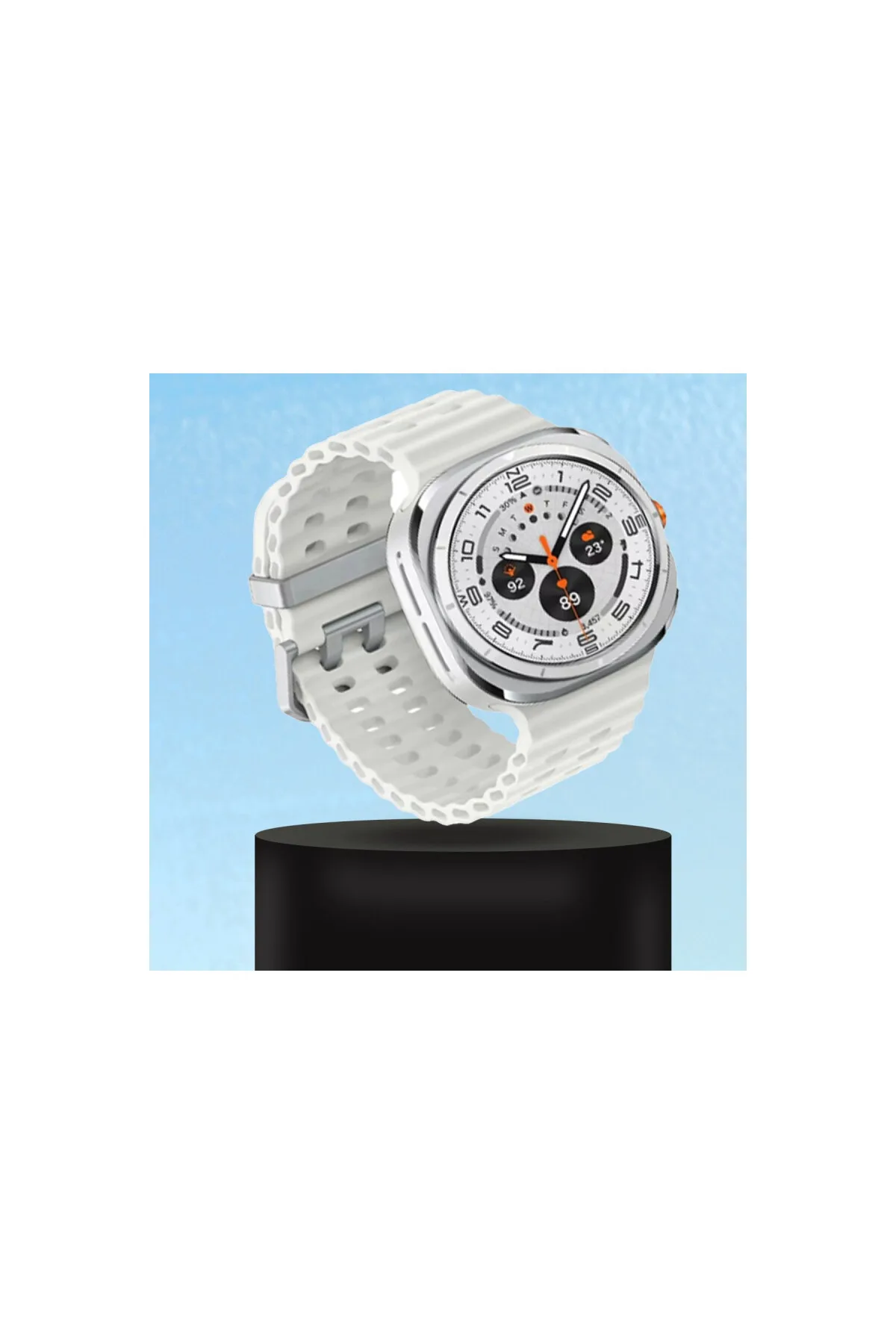 Watch 7 Ultra KR417 Rug Silikon Kordon - Turuncu