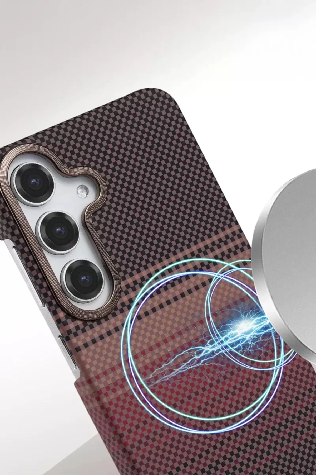 Newface Samsung Galaxy A15 4G Vega Magsafe Kapak - Çöl Titanyum
