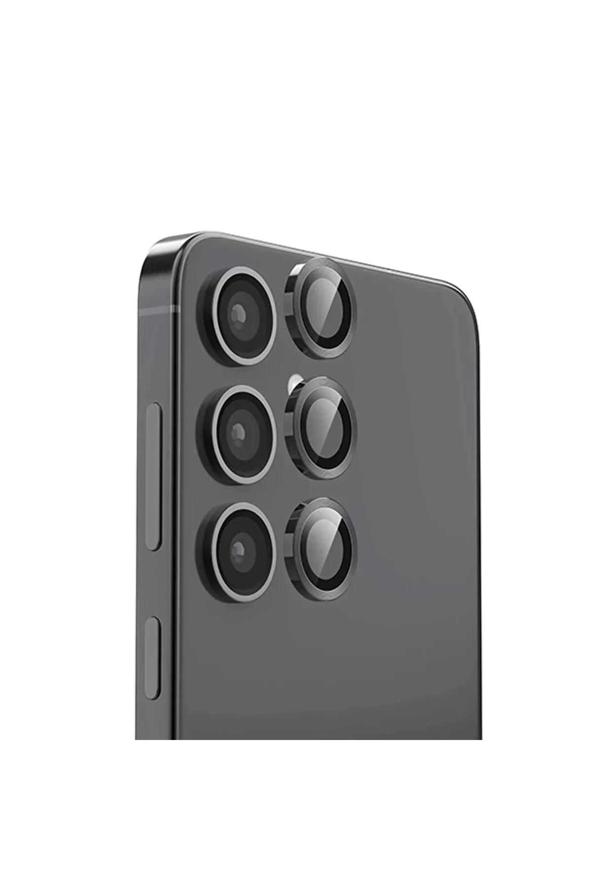 Newface Samsung Galaxy S25 Plus Raze Metal Kamera Lens - Siyah