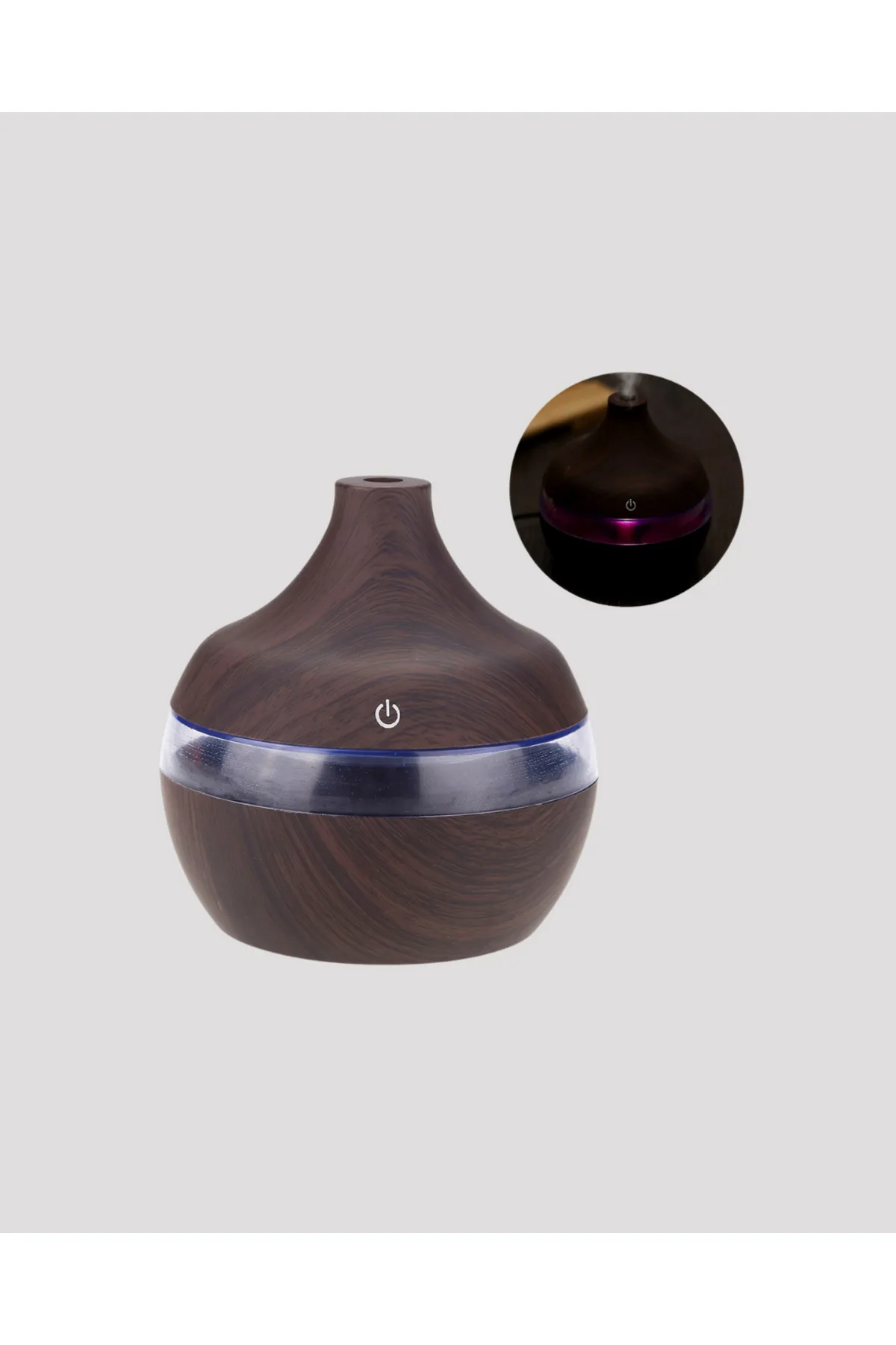 Aromaterapi Uyumlu 300 ml LED Işıklı Oda Kokusu Difüzörü