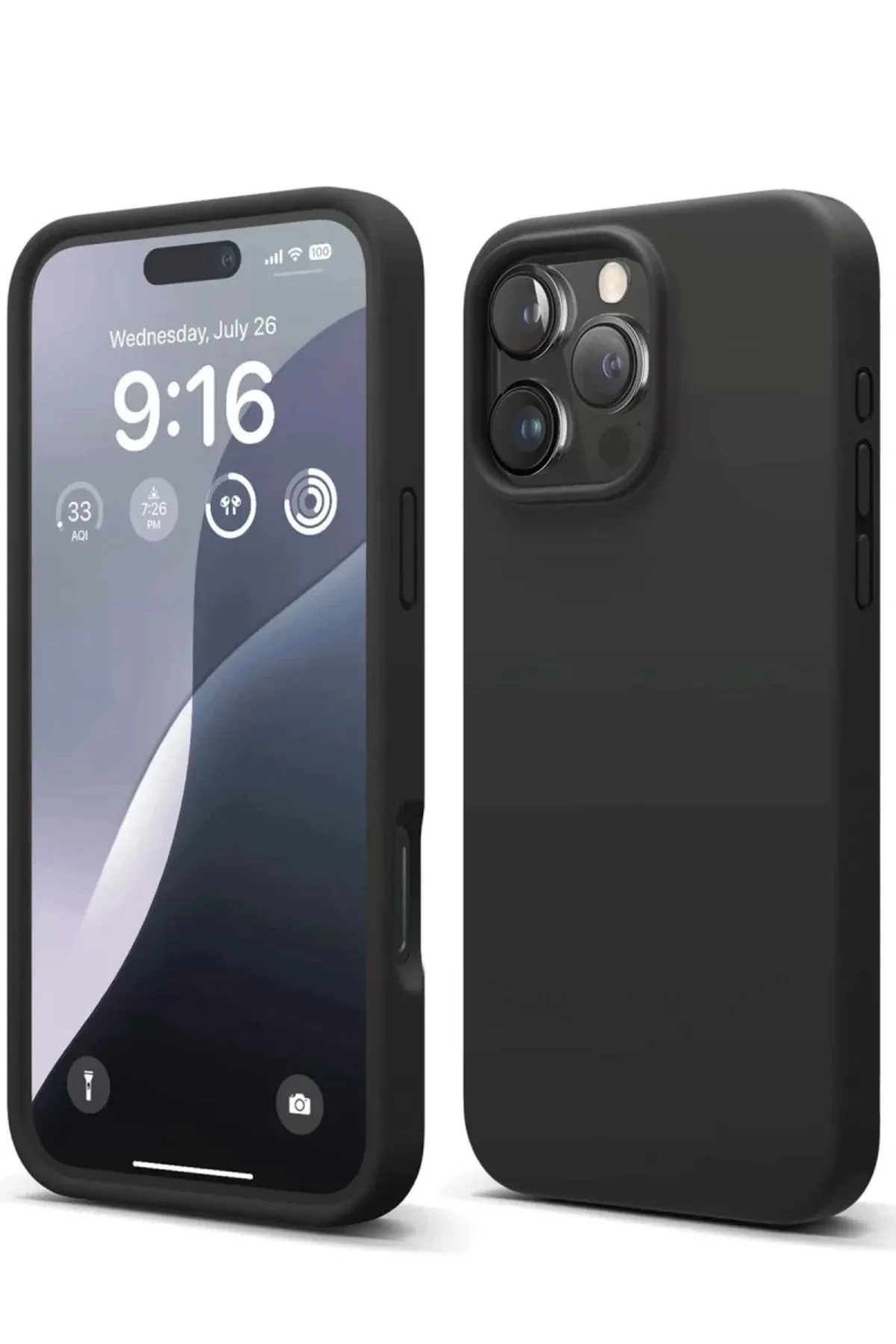Newface Apple iPhone 16 Pro Max Kılıf First Silikon - Siyah