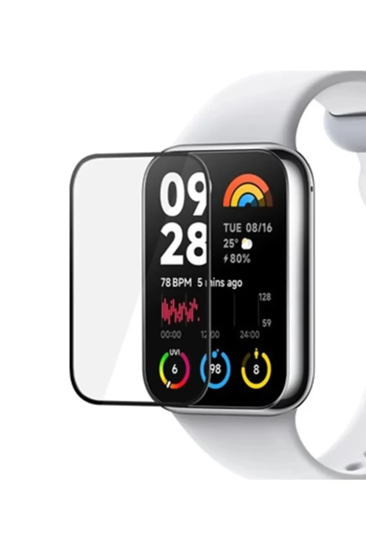Newface Xiaomi Smart Band 8 Pro Polymer Nano Ekran Koruyucu - Şeffaf