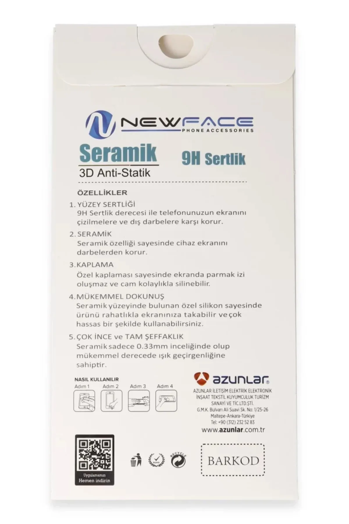 Newface Apple iPhone 16 Pro Max 3D Antistatik Seramik Nano Ekran Koruyucu