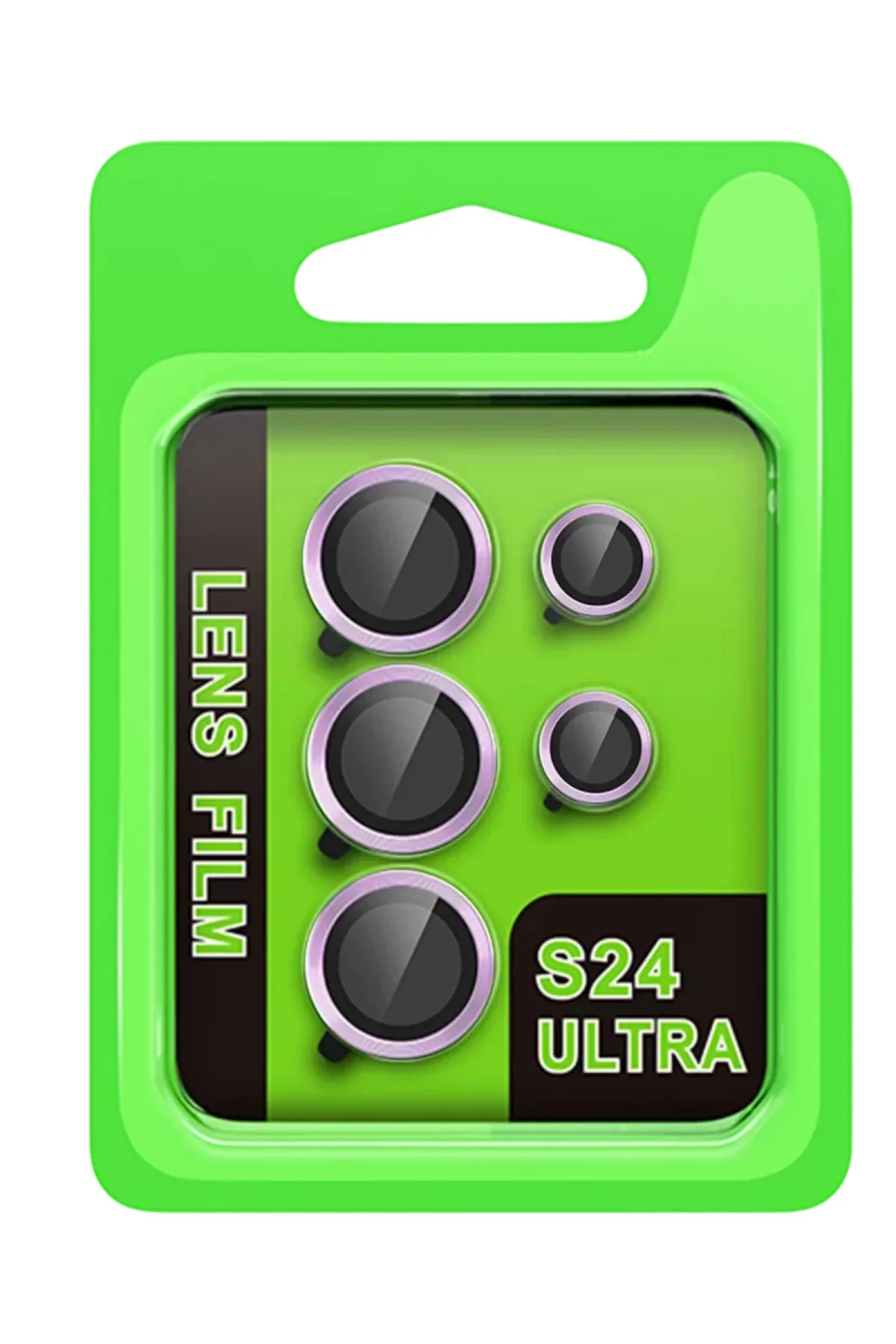 Newface Samsung Galaxy S24 Ultra Raze Metal Kamera Lens - Mor