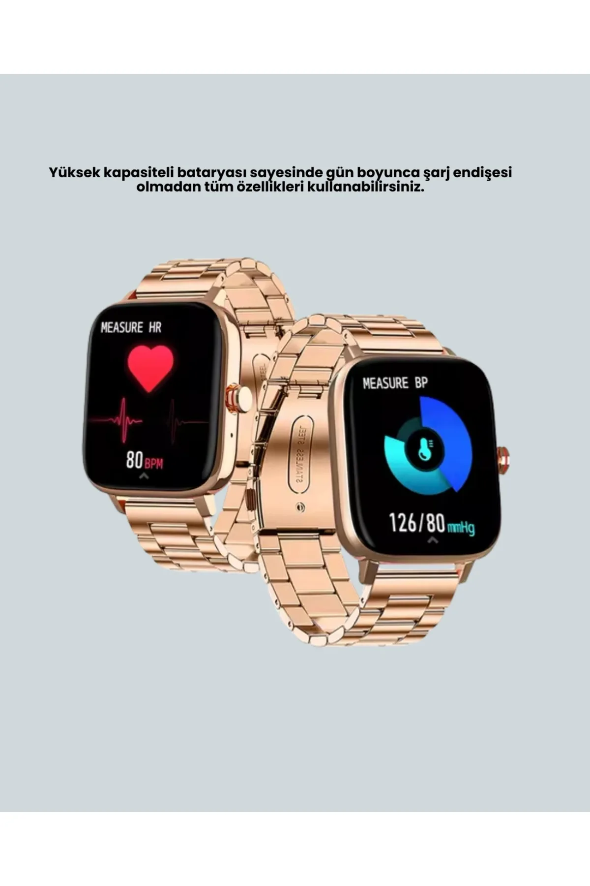 Sağlık Takipli Akıllı Saat 117 Spor Modlu Amoled Ekran
