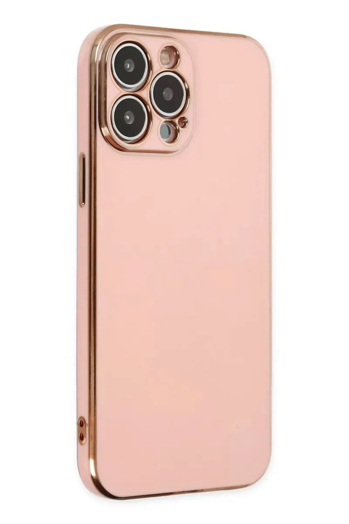 Newface Apple iPhone 15 Pro Max Kılıf Volet Silikon - Pembe