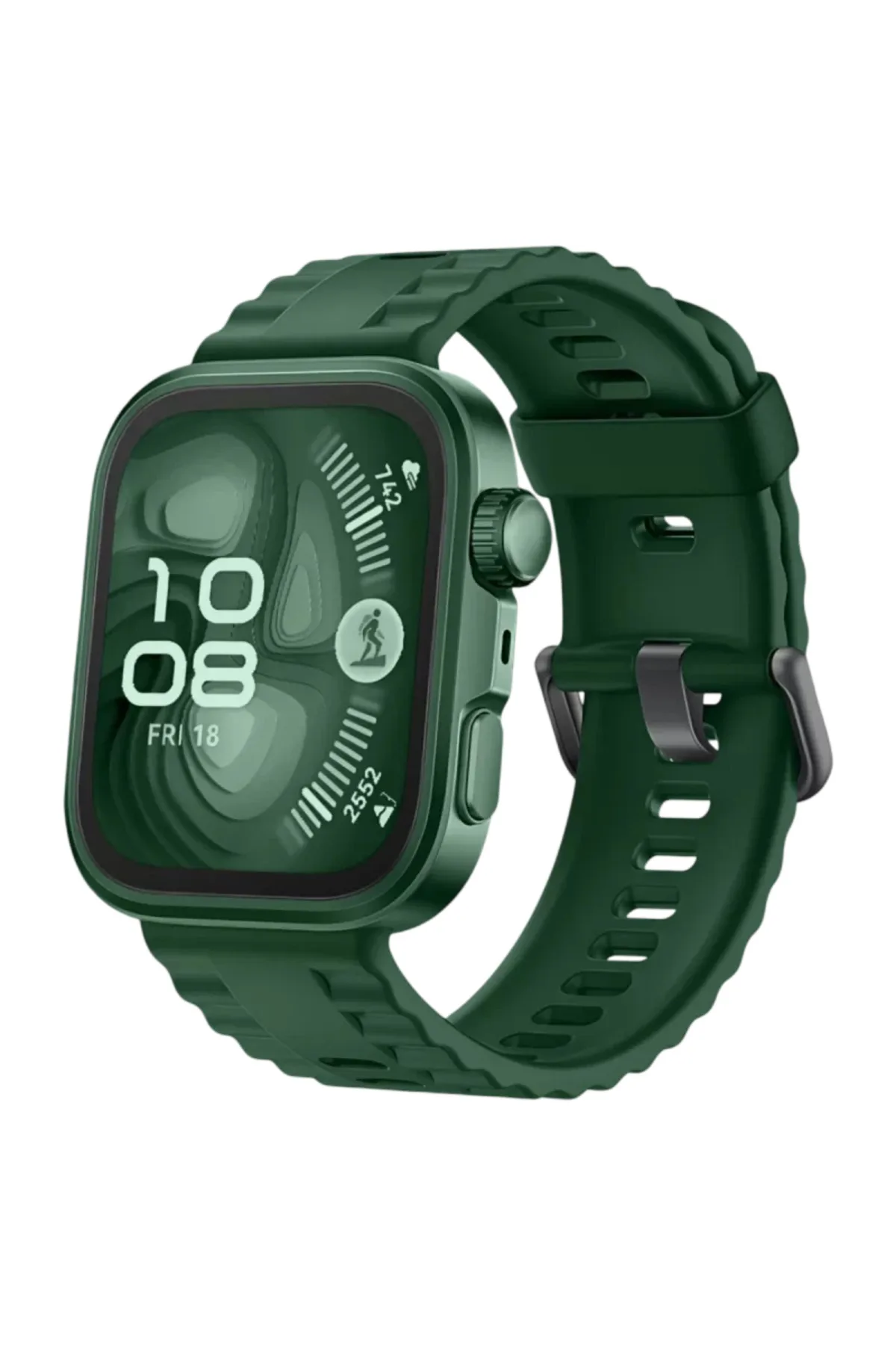 Huawei Fit 4 Nova Silikon Kordon - Koyu Yeşil