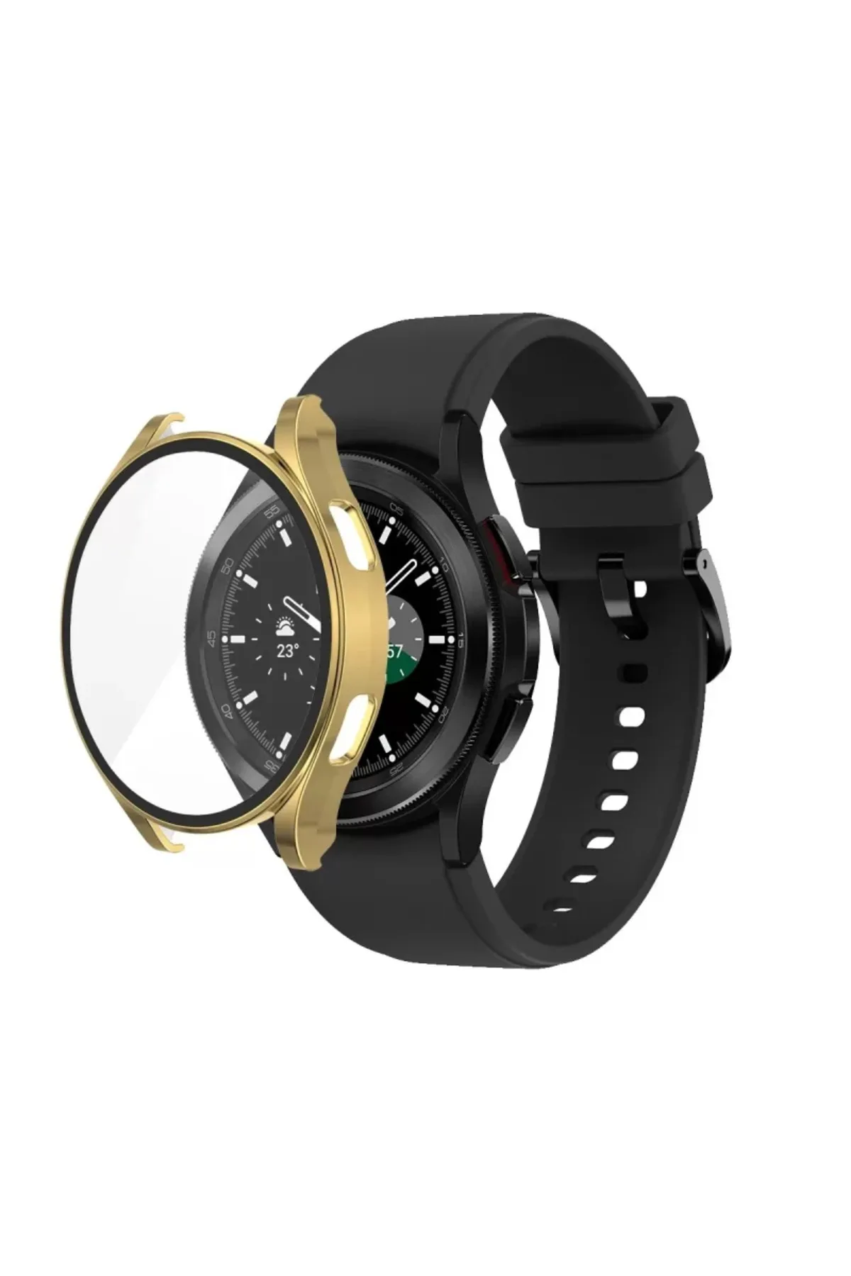 Newface Watch 5 44mm Wall Camlı Kasa Ekran Koruyucu - Gold