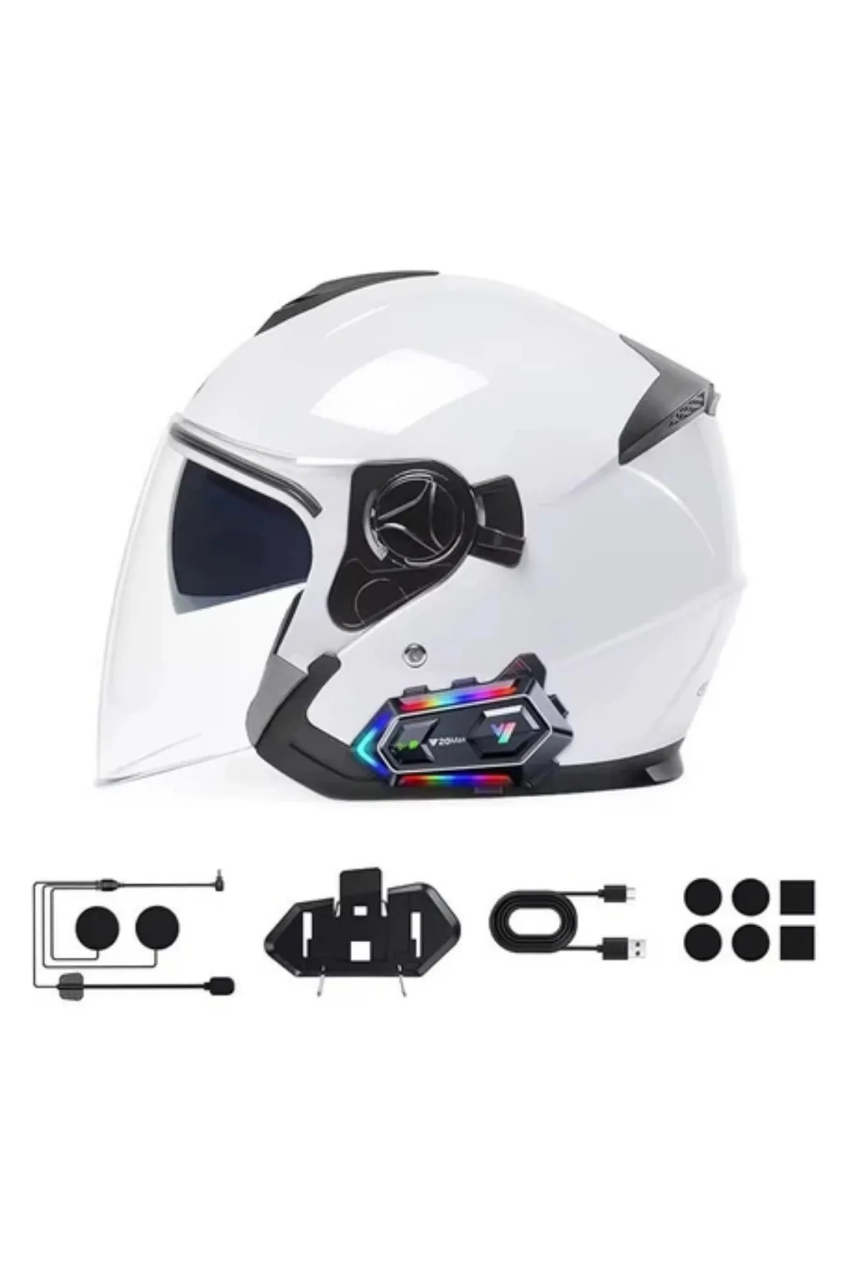 BT5.3 Çipli Kask İçi Bluetooth Kulaklık 25 Saat Pil