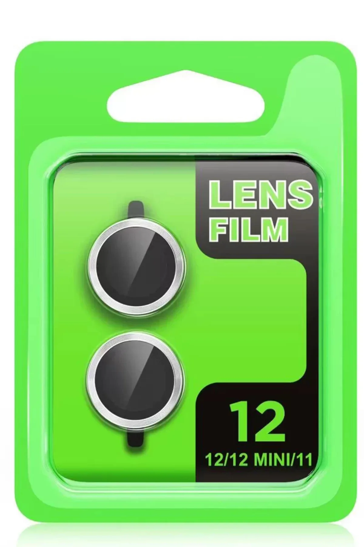 Newface Apple iPhone 12 Mini Raze Metal Kamera Lens - Yeşil