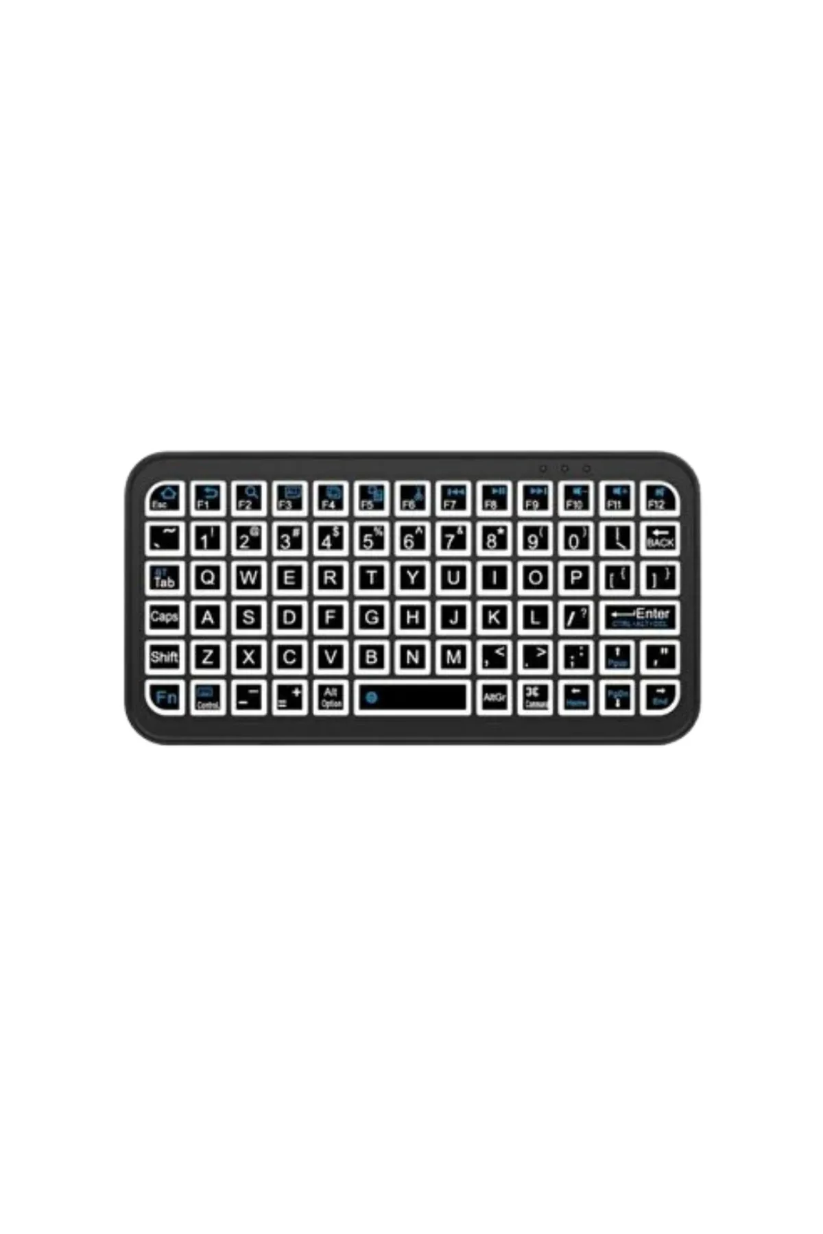 Şarjlı Kablosuz Mini RGB Klavye Uzun Pil Ömürlü