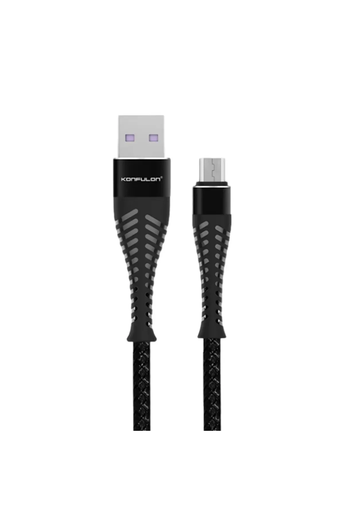 Konfulon S61 Micro USB Kablo 1.2M 2.1A - Siyah