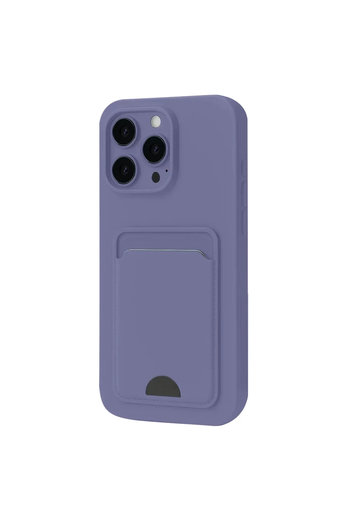 Newface iPhone 16 Pro Max Kılıf Kelvin Kartvizitli Silikon - Lila