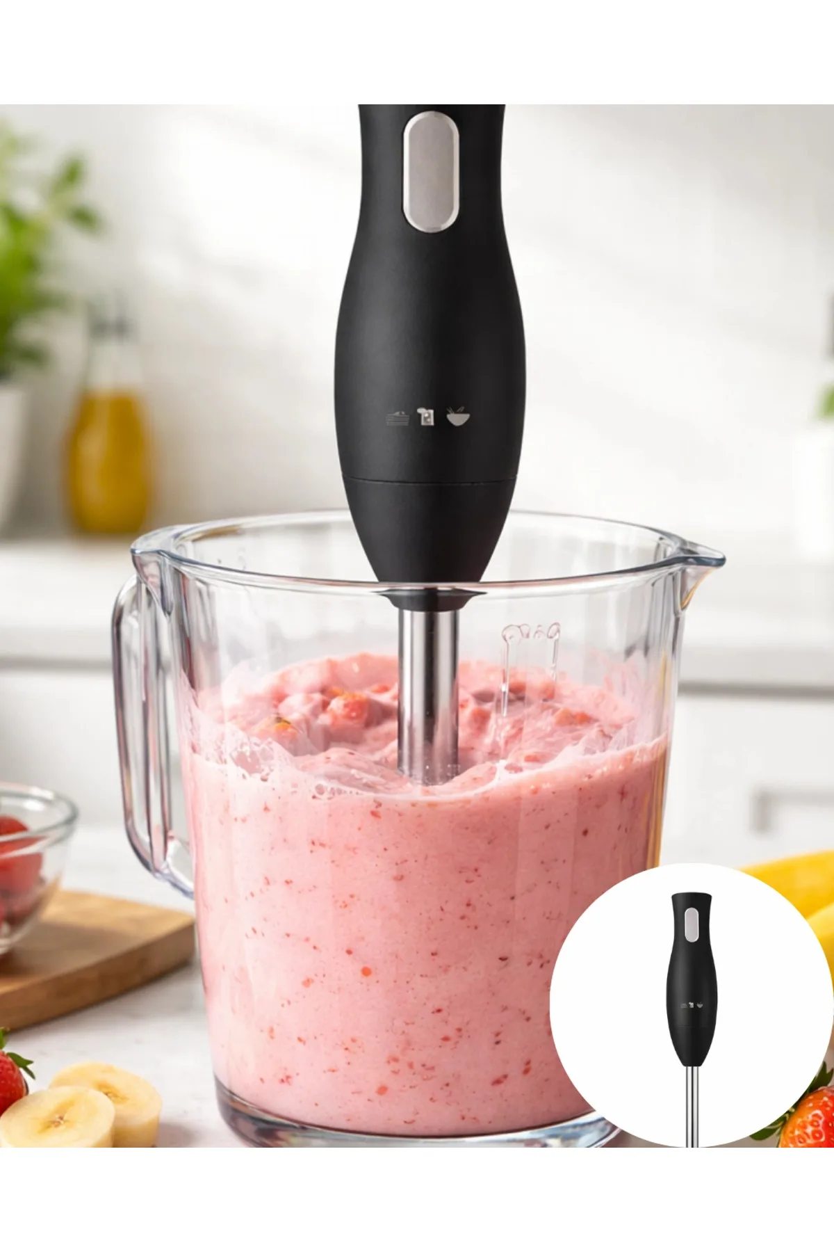 Mutfak El Blenderı Paslanmaz Çelik Uçlu Ergonomik Tasarım