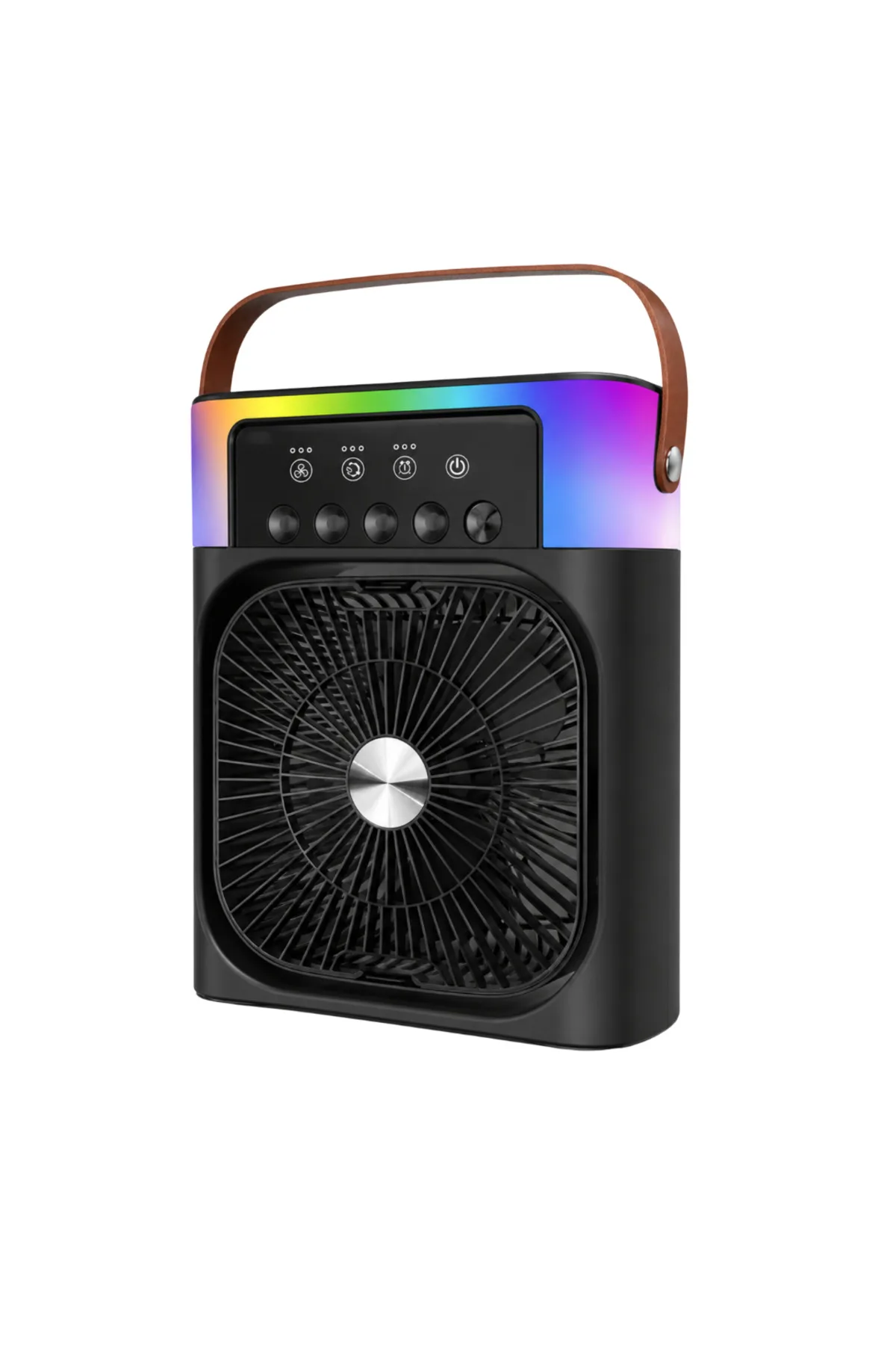 Taşınabilir Mini Klima Nemlendirici Fan RGB Led Aydınlatmalı USB Fan