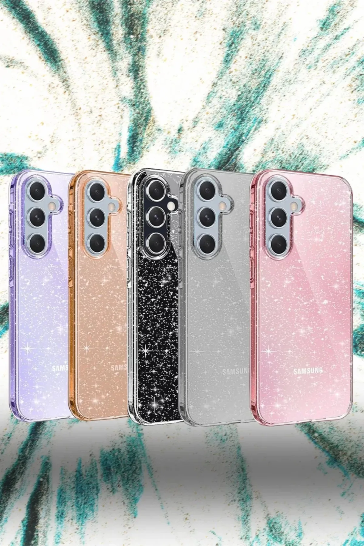 Newface Samsung Galaxy A15 4G Kılıf Glow Kapak - Turuncu