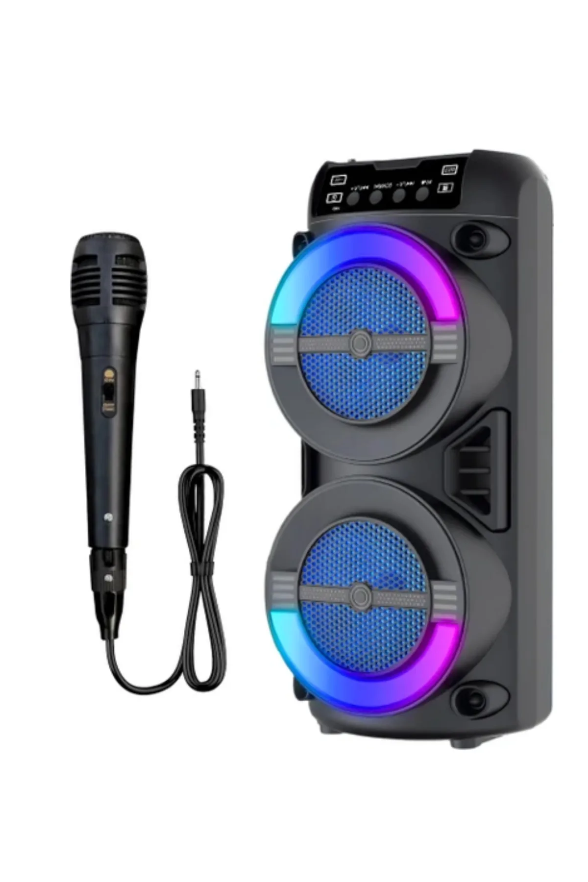 Kablosuz Bluetooth Hoparlör LED Işıklı USB ve TF Kart Destekli