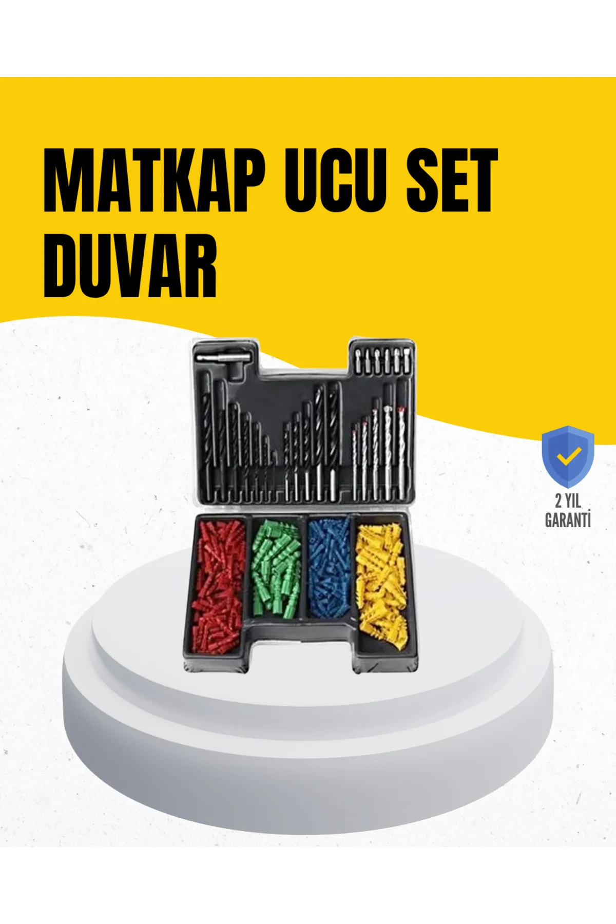 Delme Uç Seti 24 Parça Kutulu Matkap Ucu Ahşap Metal Ton İçin