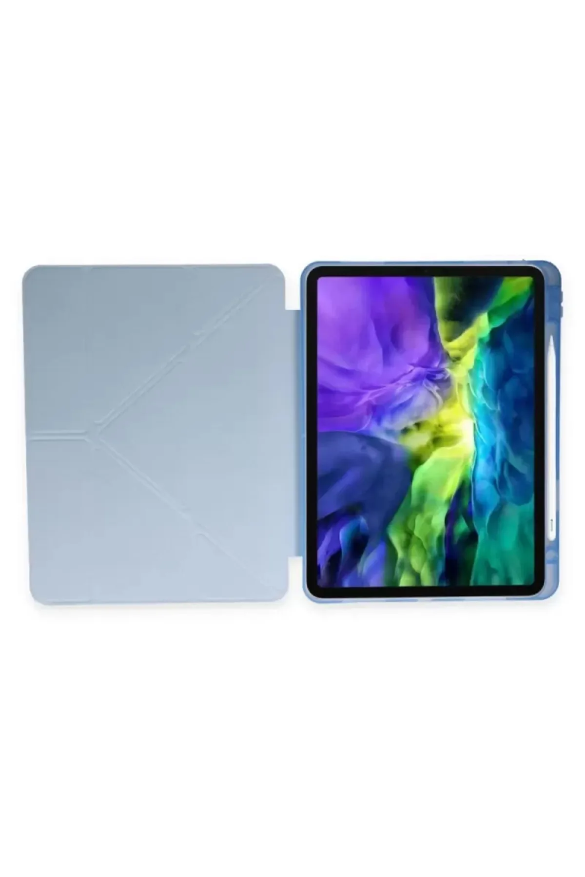 Newface Huawei MatePad SE Kılıf Kalemlikli Mars Tablet Kılıfı - Mavi