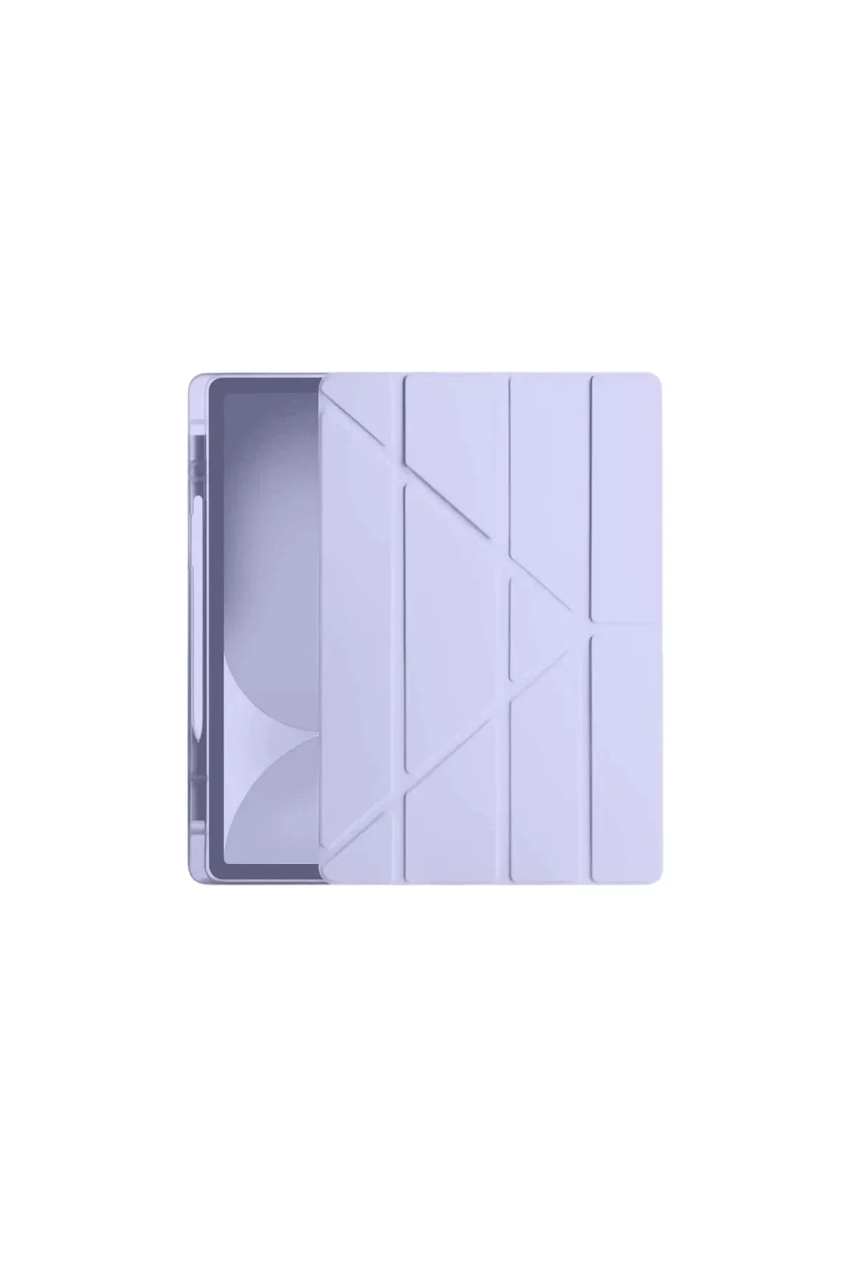 Newface Apple iPad Pro 11 (2024) Kılıf Kalemlikli Hugo Tablet Kılıfı - Lila