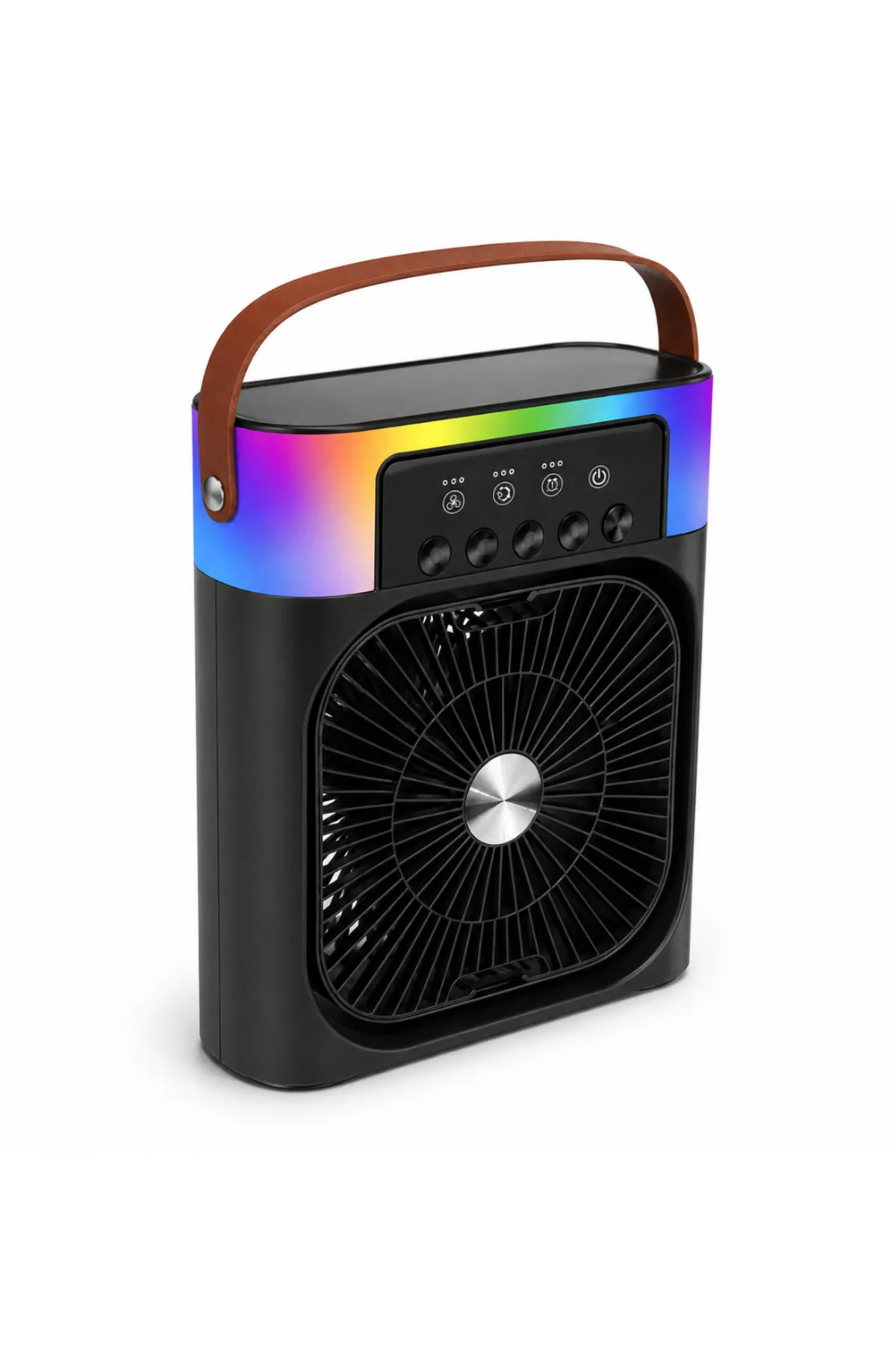 Taşınabilir Mini Klima Nemlendirici Fan RGB Led Aydınlatmalı USB Fan