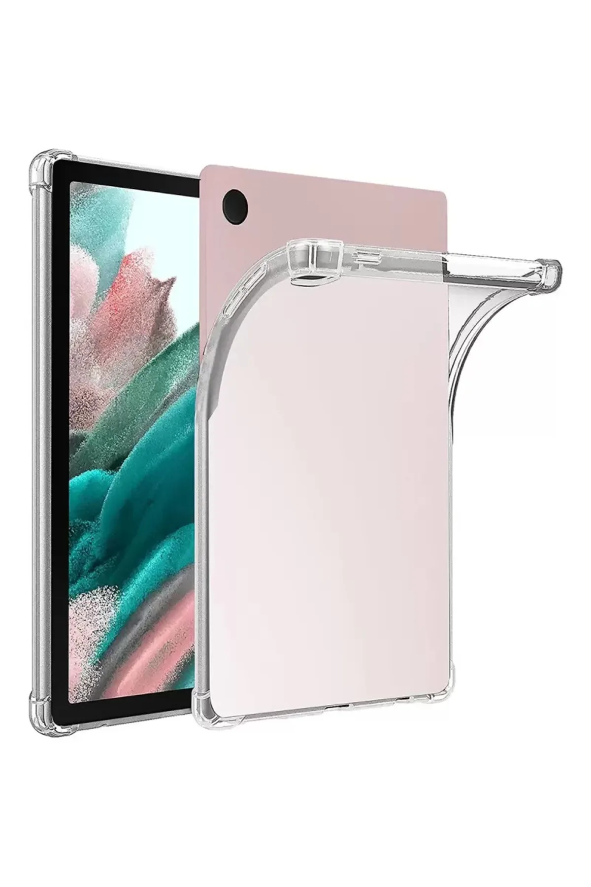 Newface Samsung Galaxy Tab A9 Kılıf Anti Shock Tablet Silikon - Şeffaf
