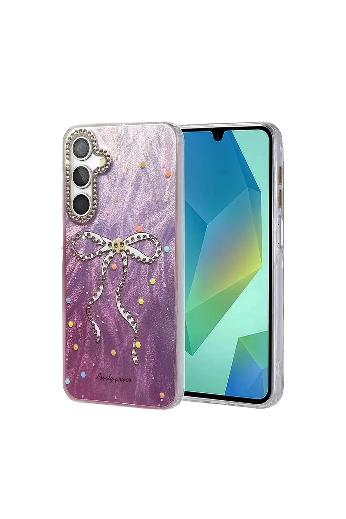 Newface Samsung Galaxy S25 Plus Kılıf Blade Aynalı Desenli Kapak - Desen 1