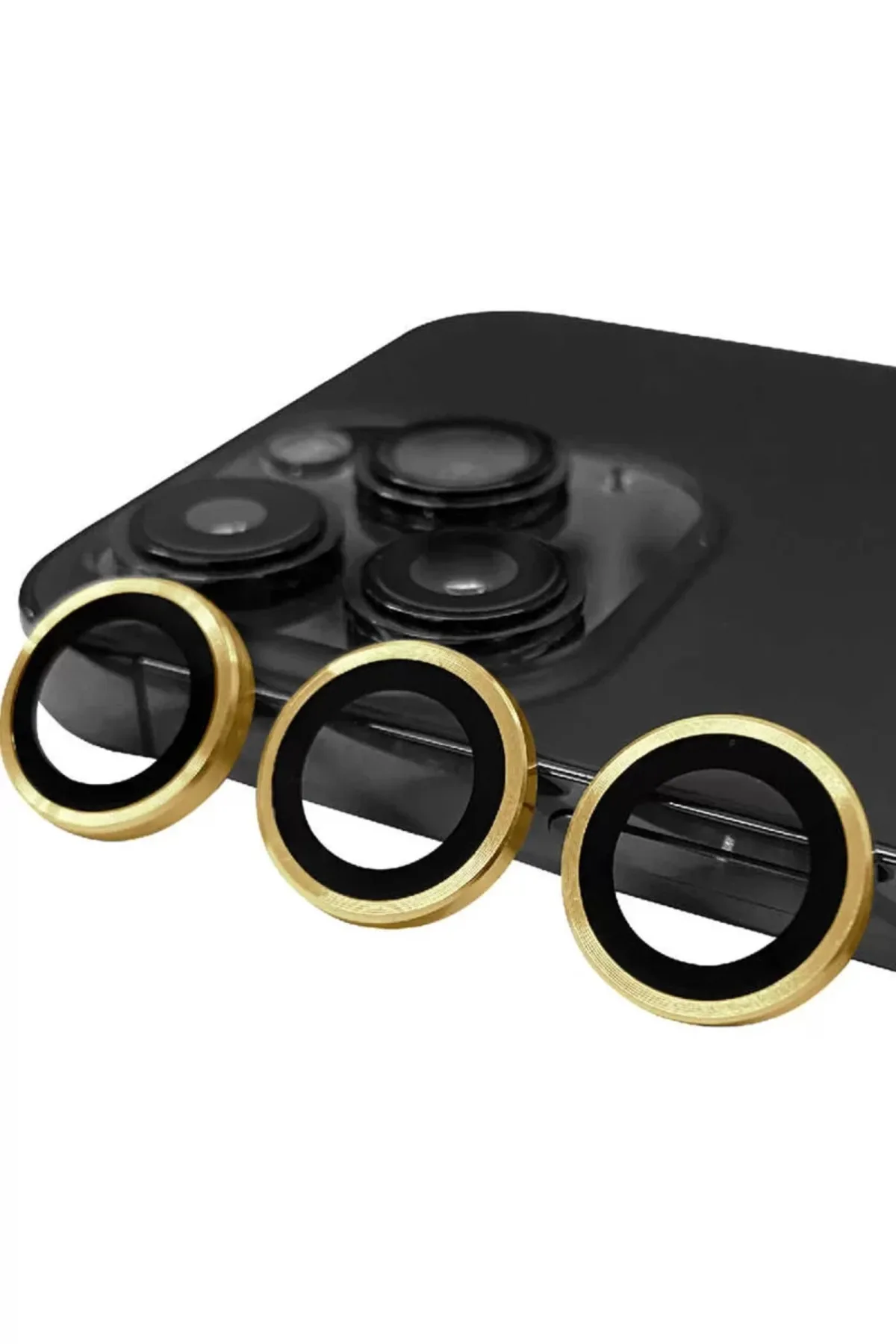 Newface Apple iPhone 14 Pro Raze Metal Kamera Lens - Gold