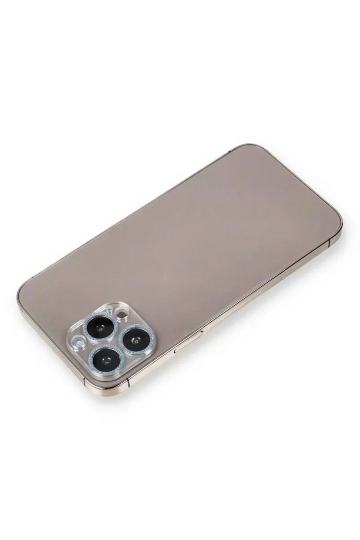 Apple iPhone 12 Pro Max Shine Kamera Lens Koruma Cam - Sierra Blue