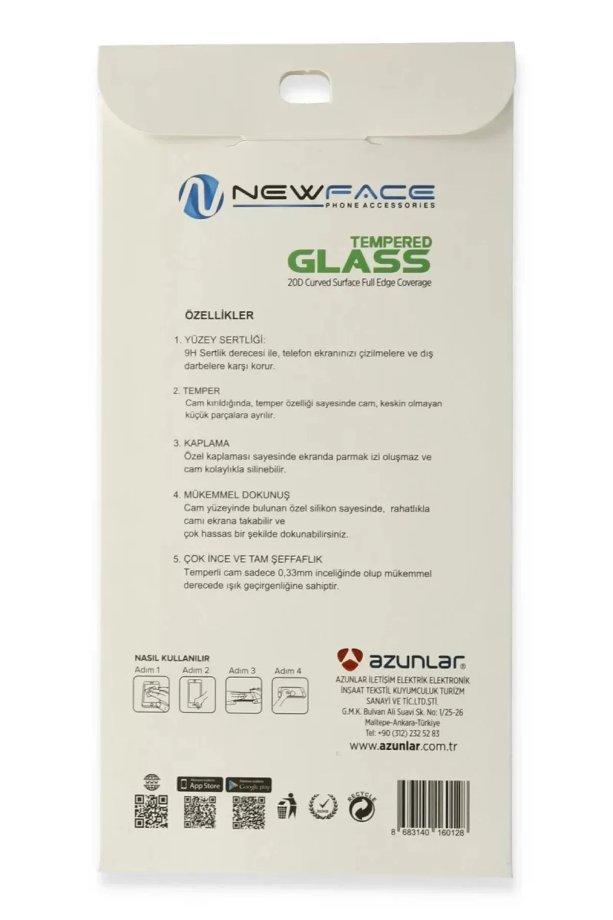 Newface Oppo Reno 5 20D Premium Cam Ekran Koruyucu