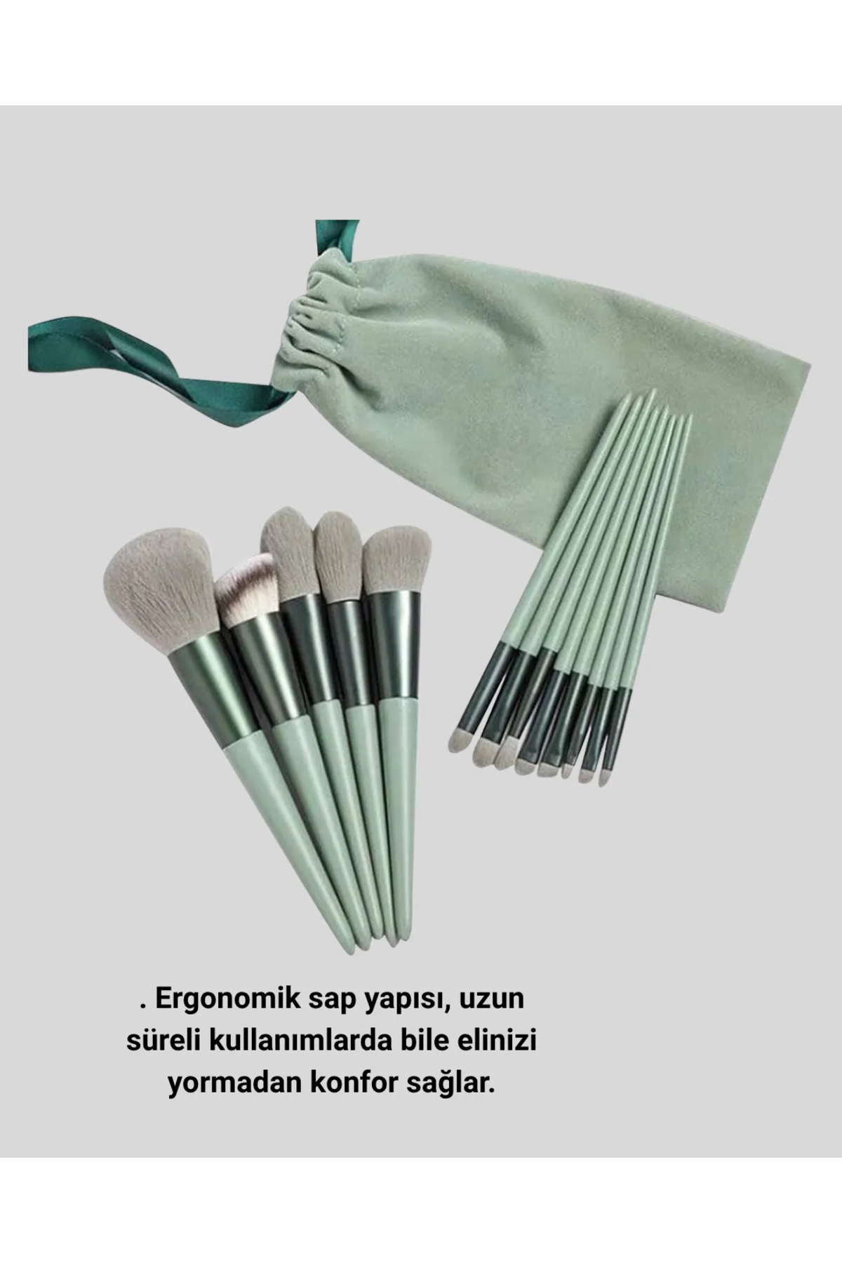 13 Parça Makyaj Fırça Seti – Ergonomik, Dökülme Yapmayan, Taşınabilir