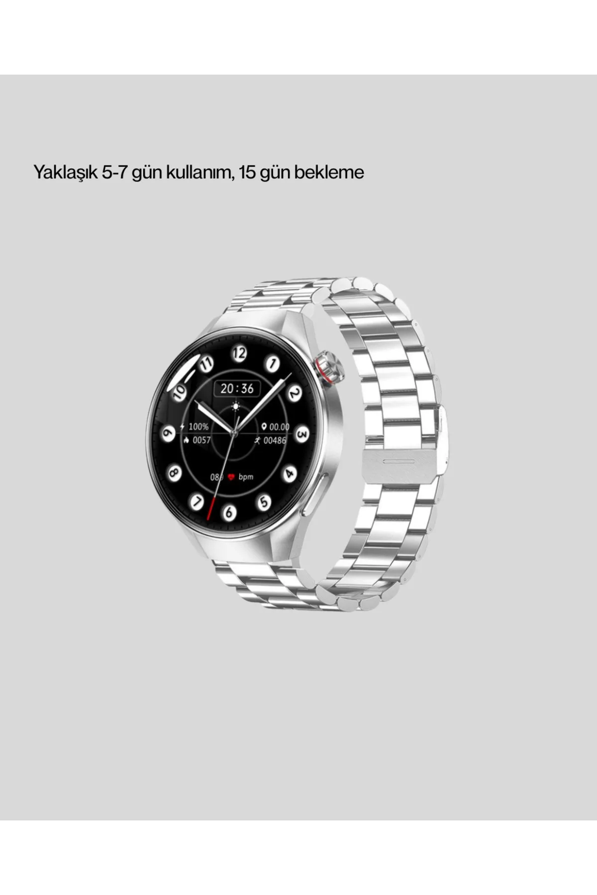 Akıllı Saat Bluetooth Görüşme Destekli – Spor, Sağlık ve Bildirim Özellikli
