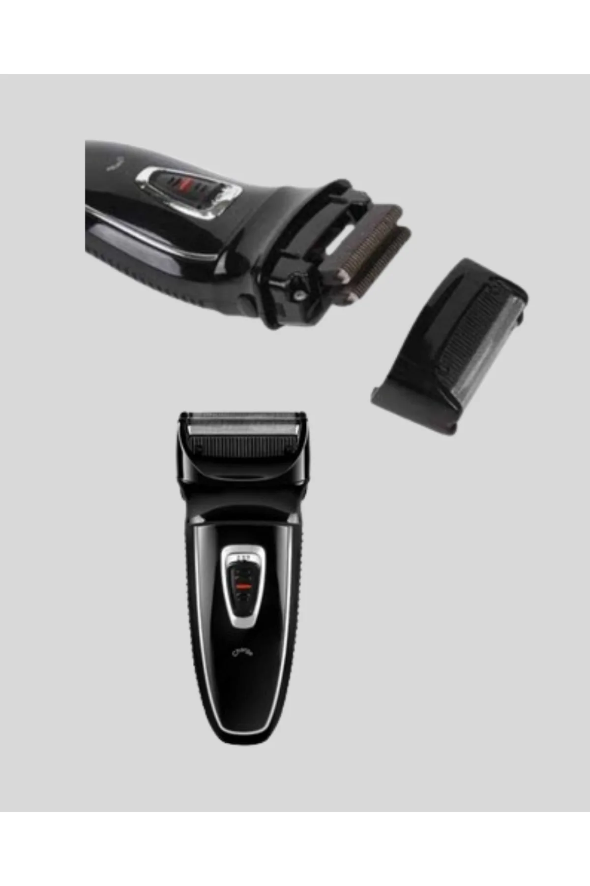 Şarjlı Kablosuz Tıraş Makinesi Çift Başlık Kuru Tıraş Ergonomik Taşınabilir