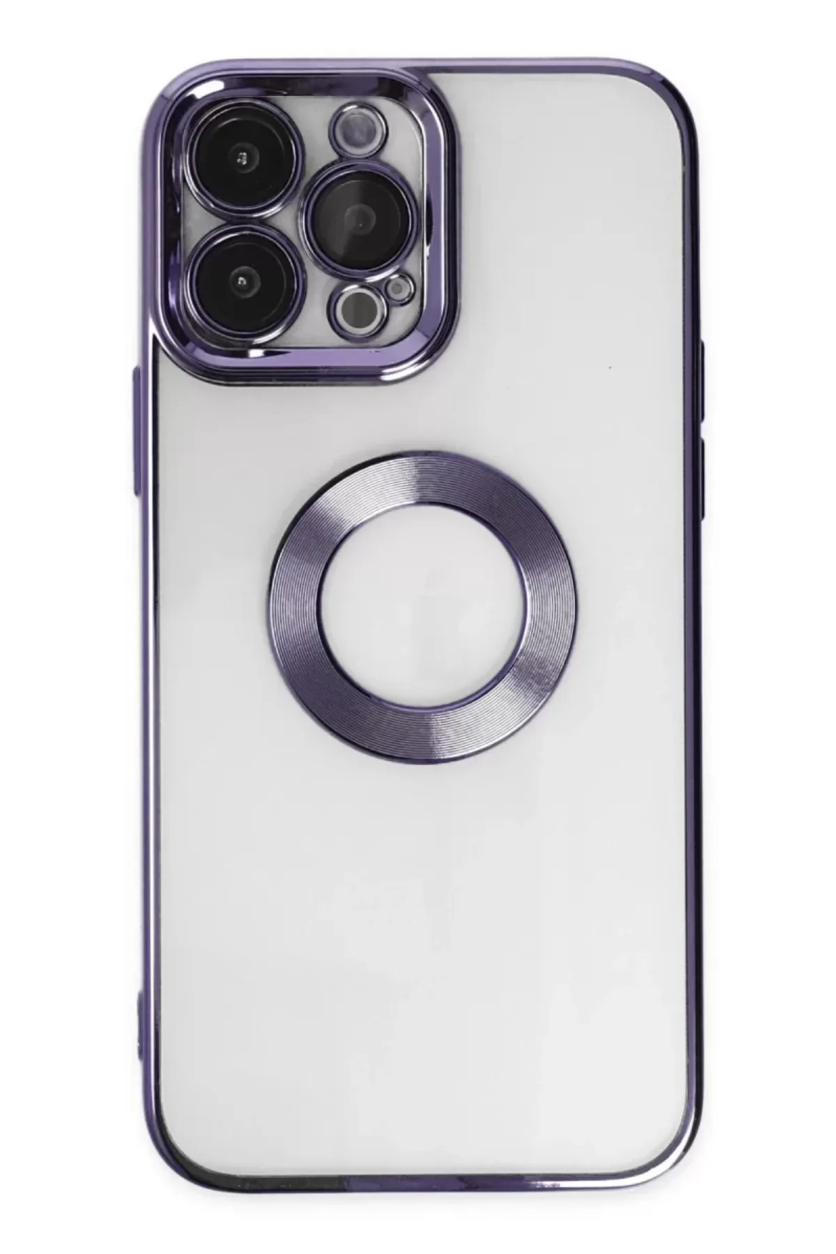 Newface Apple iPhone 14 Pro Max Kılıf Slot Silikon - Mor
