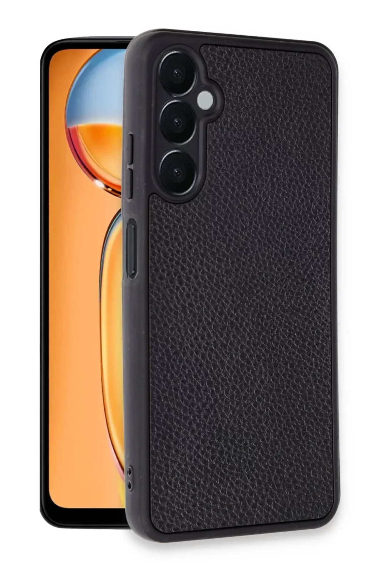 Newface Samsung Galaxy A25 5G Kılıf Aras Deri Kapak - Siyah