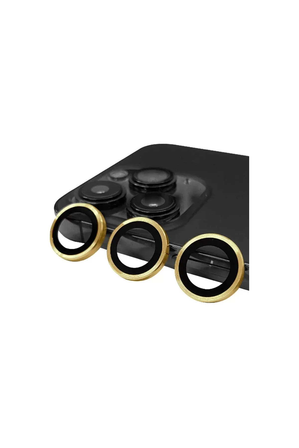 Newface Apple iPhone 14 Pro Raze Metal Kamera Lens - Gold