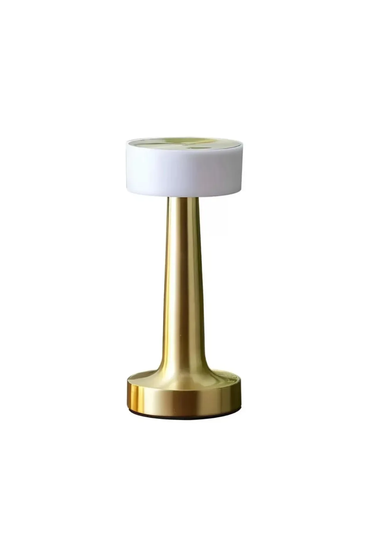 Şarjlı Gold Mantar Masa Lambası Dimmer Ayarlı Led Lamba
