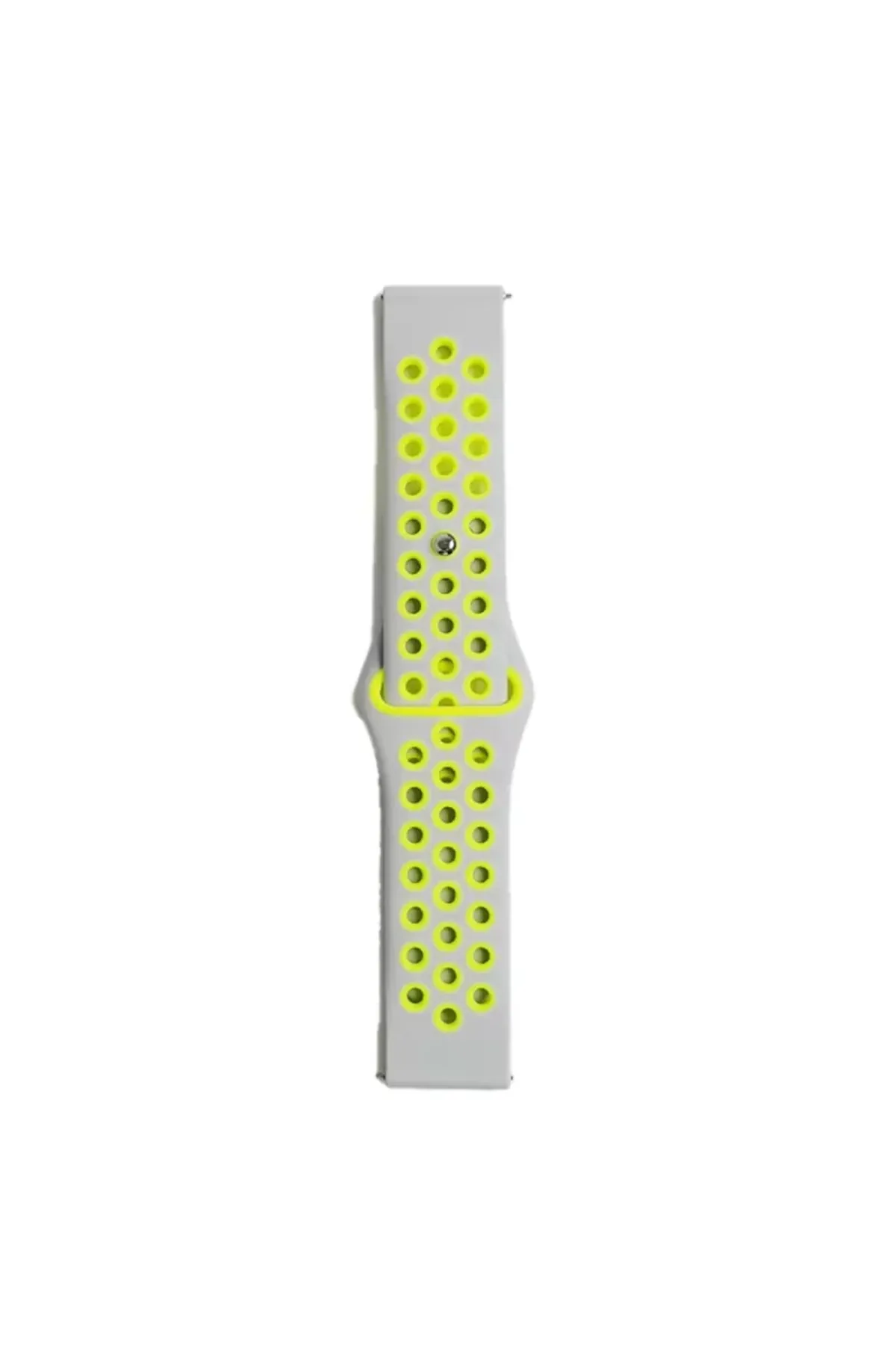 Newface Watch 20mm Spor Delikli Kordon - Gri-Yeşil
