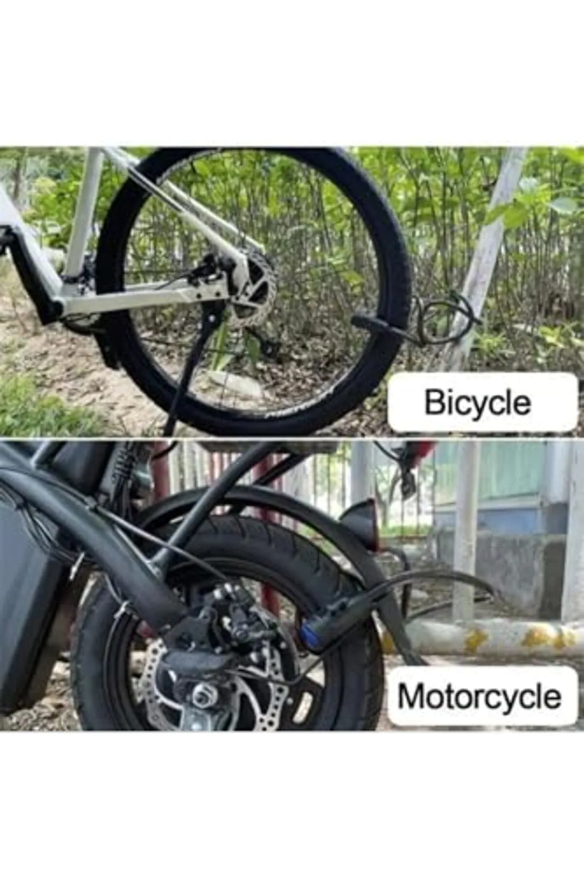 tsn Yüksek Güvenlikli Çelik Kilit – Bisiklet Motosiklet Scooter ve Bebek Arabası İçin Dayanıklı Koru