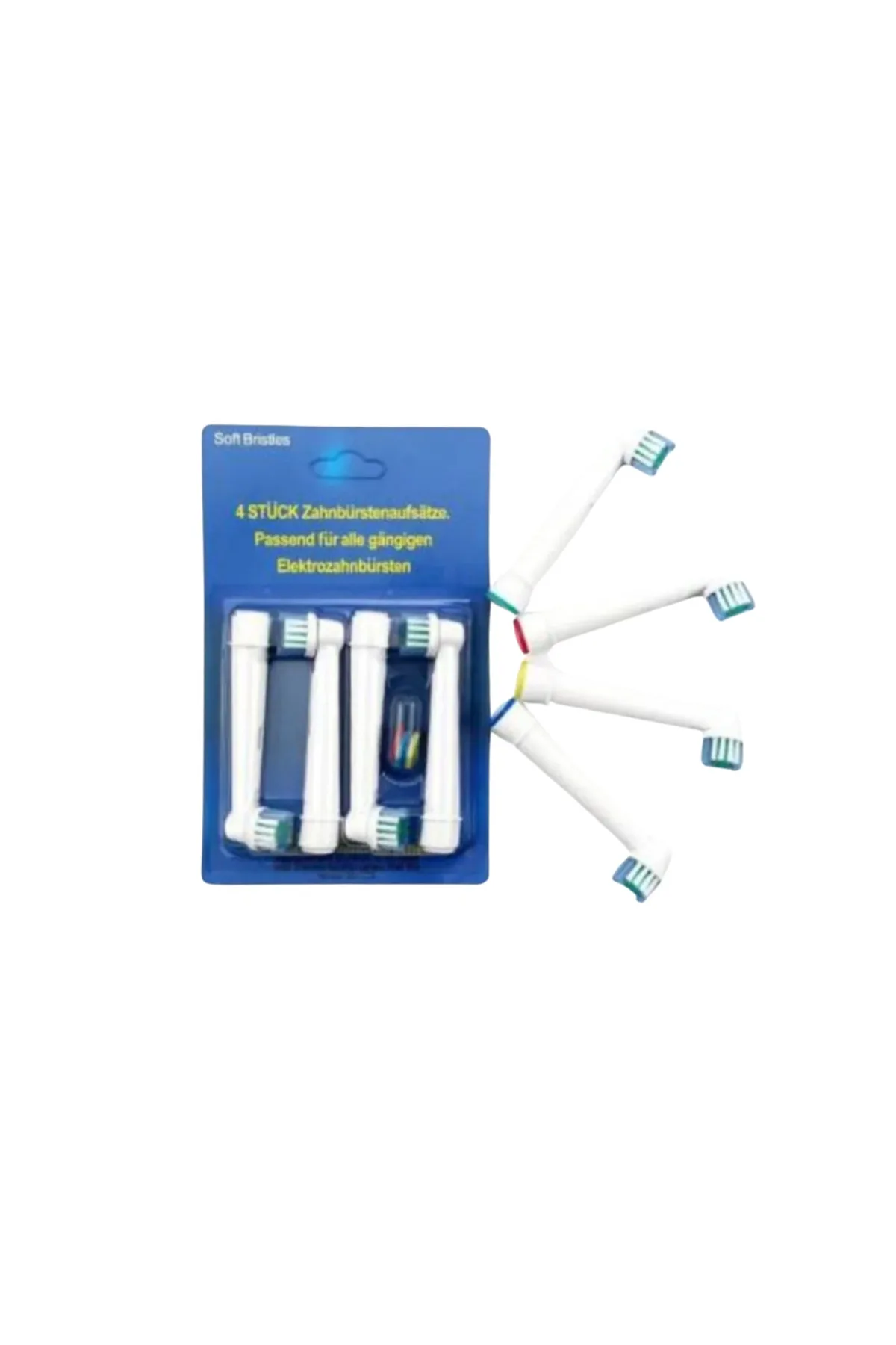 Renk Halkalı Aile Tipi Diş Fırçası Yedek Başlığı 4’lü Paket