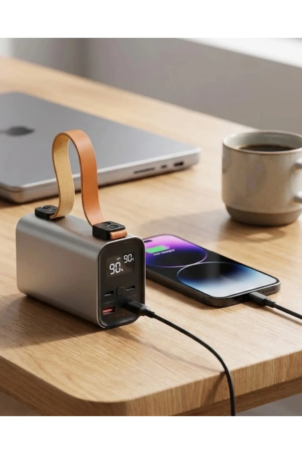 50000mah Yüksek Kapasiteli Power Bank Çoklu Çıkışlı Fast Charge