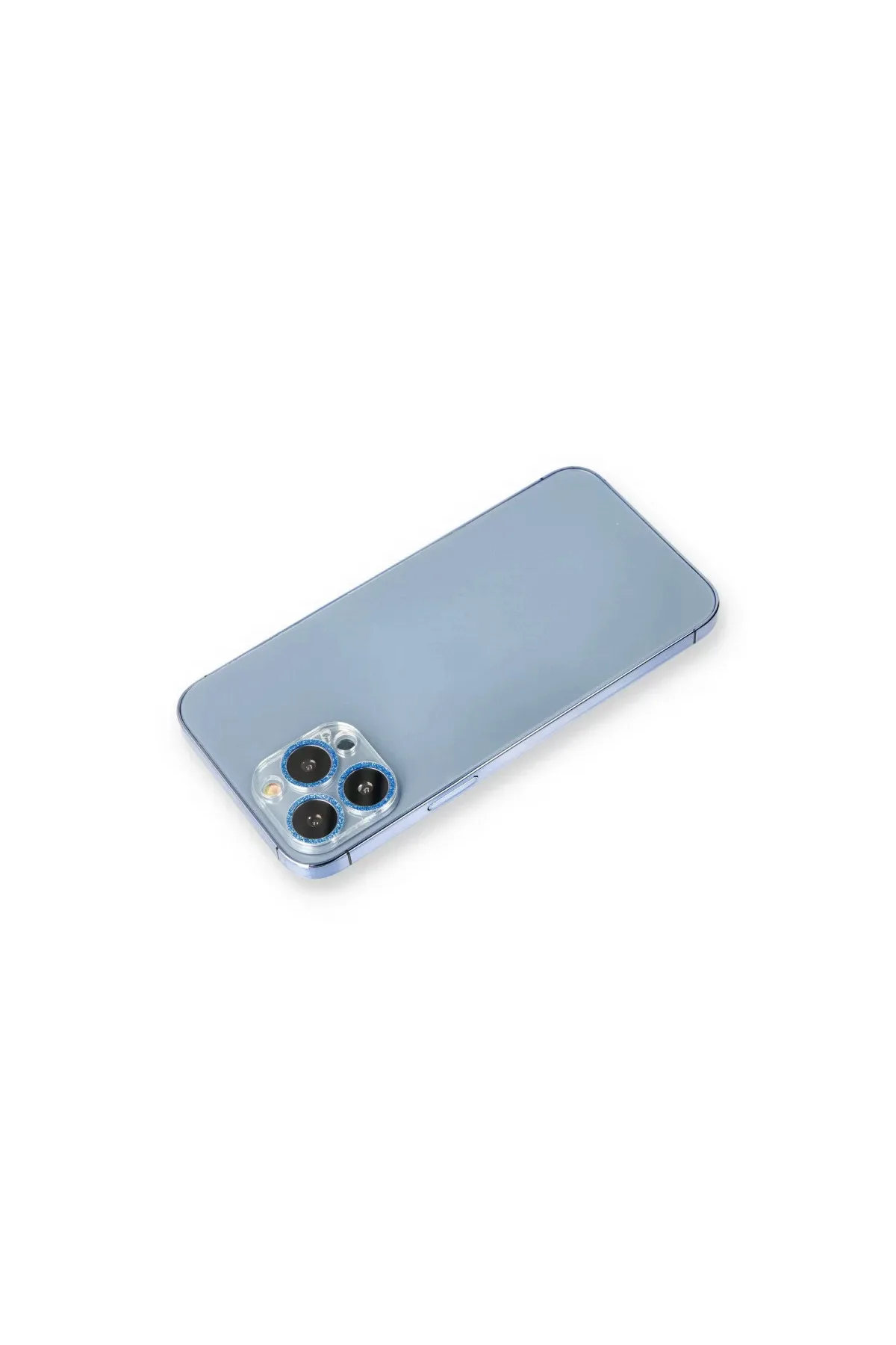 Newface Apple iPhone 12 Pro Shine Kamera Lens Koruma Cam - Mavi